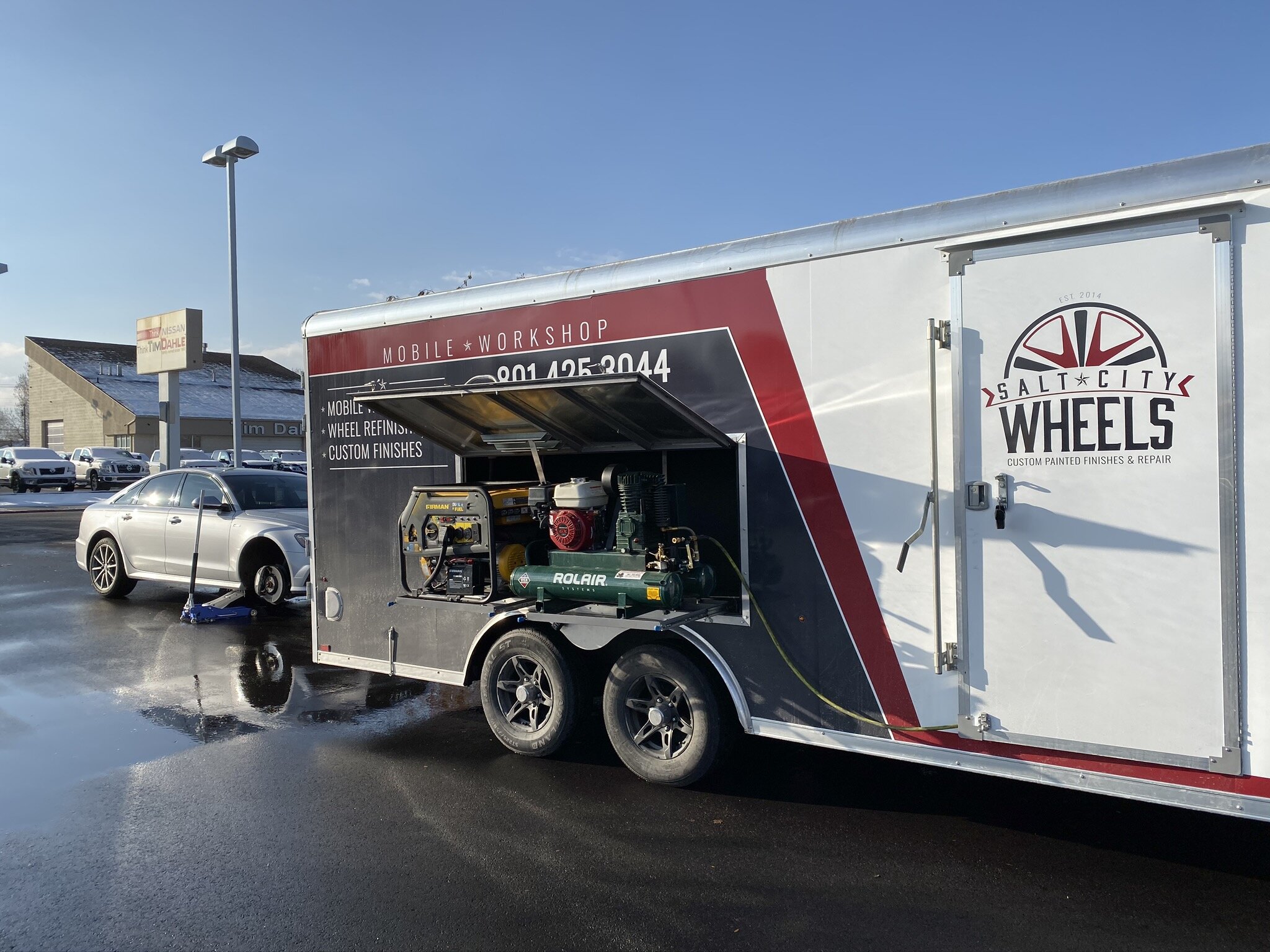 Mobile Wheel Repair Workshop