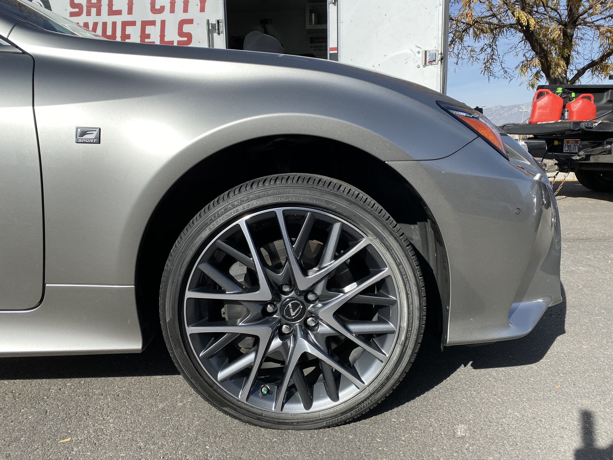 2019 Lexus RC350 after wheel repair