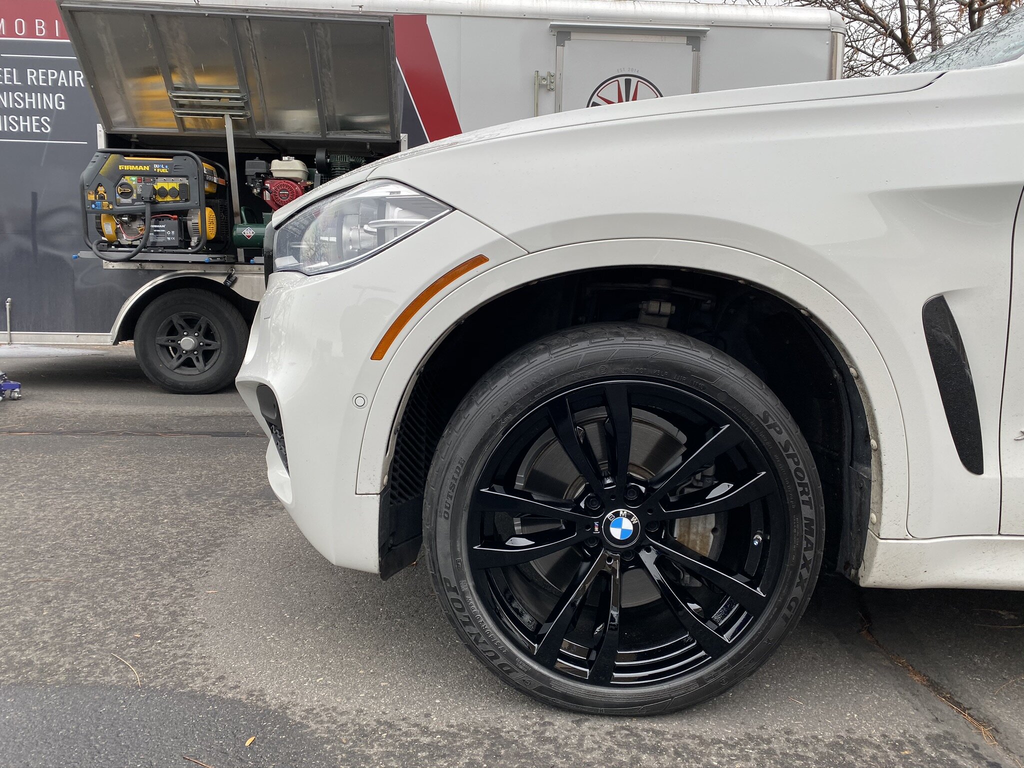 2015 BMW X6 after wheel repair 