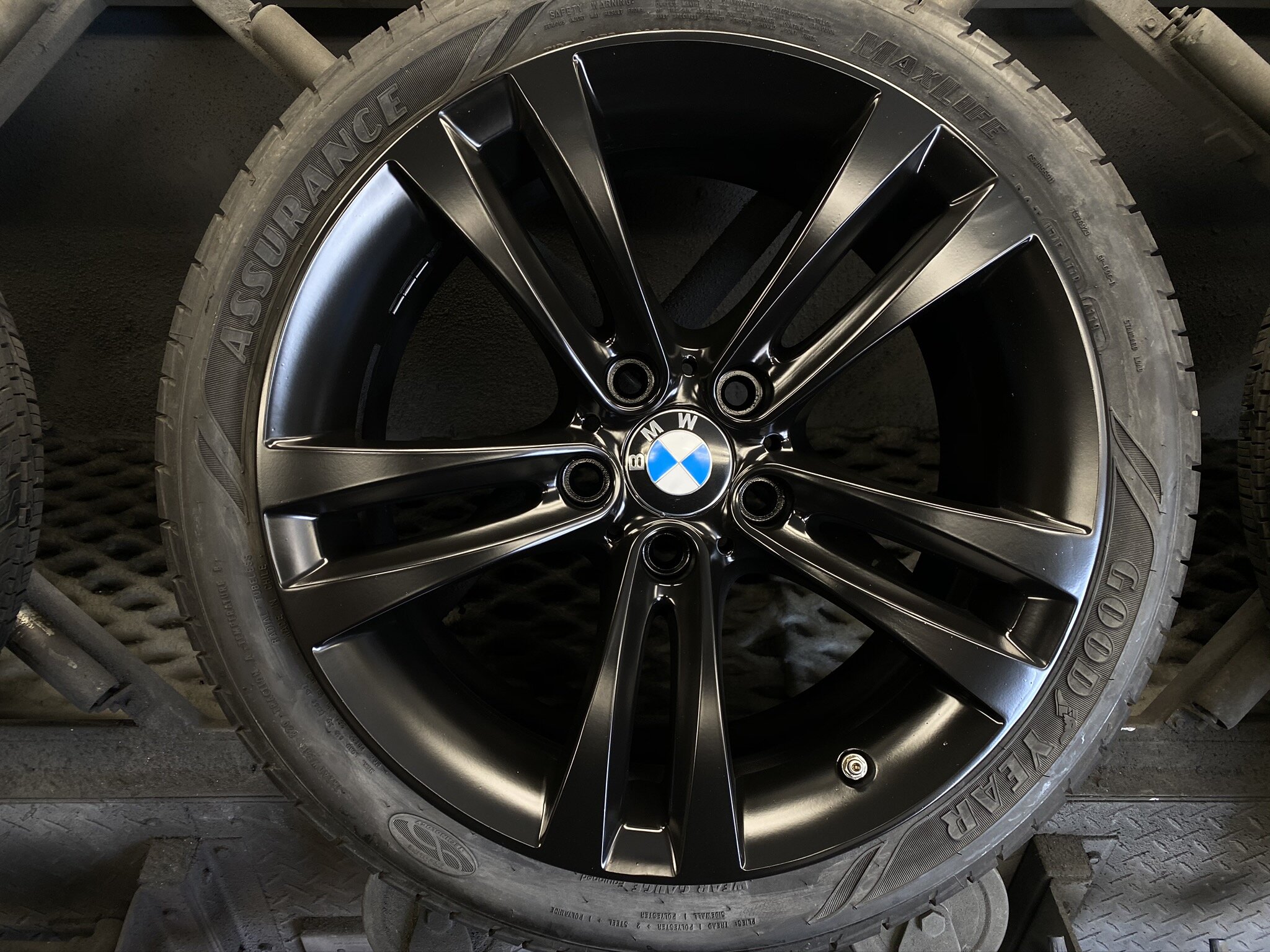 BMW After Satin Black Paint Refinish