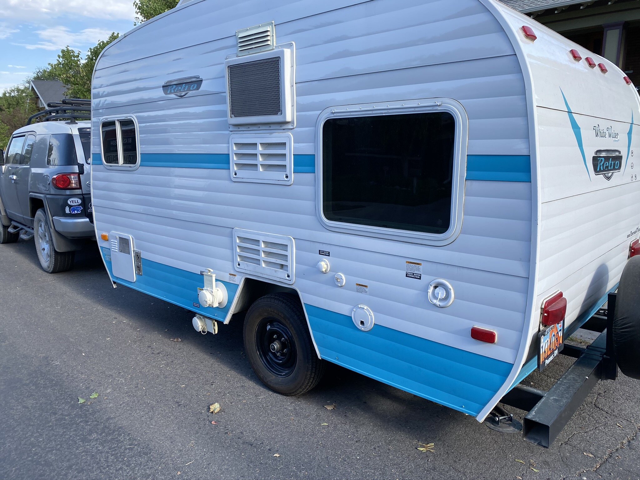 Retro RV Wheel Refinish Before