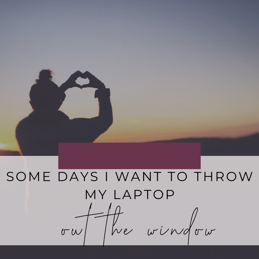 Some Days I Want To Throw My Laptop Out The Window