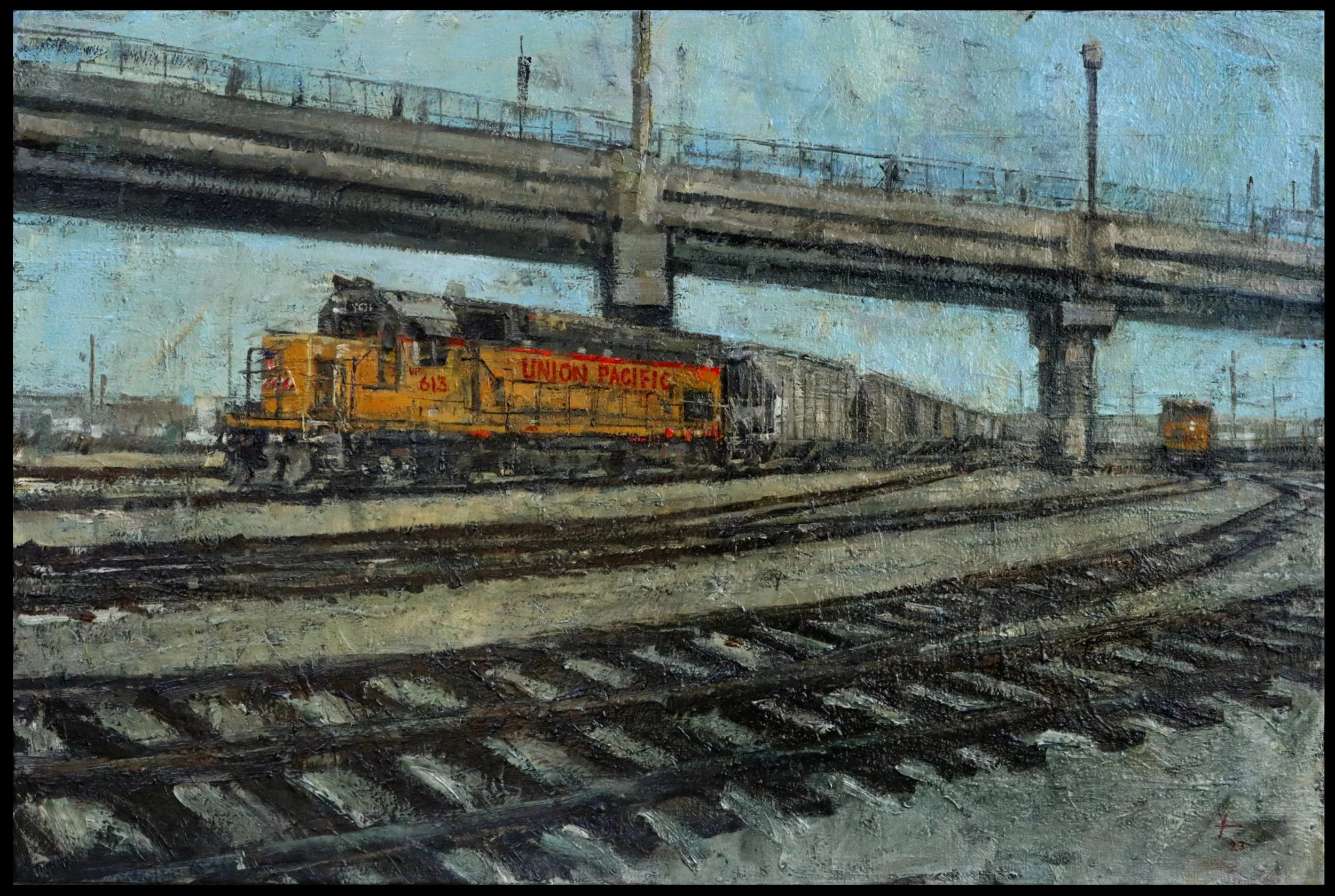 Union Pacific 033, oil on canvas, 24 x 36 in.