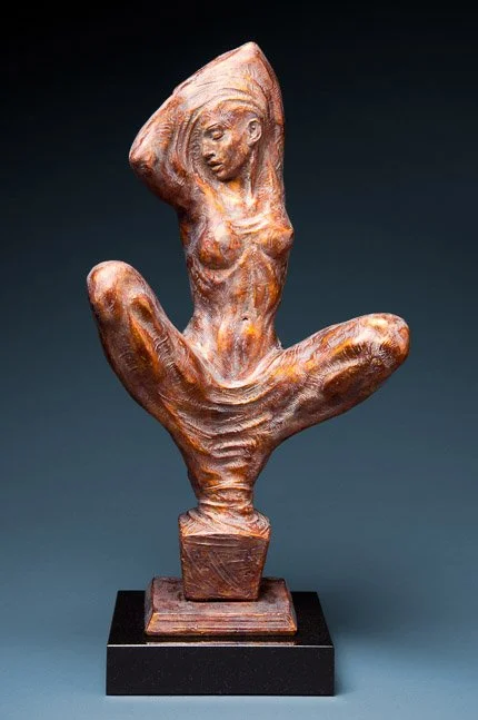 VARNER_Veiled (edition 3:30)_bronze w granite base_2007_14x28x9_C09310.jpg