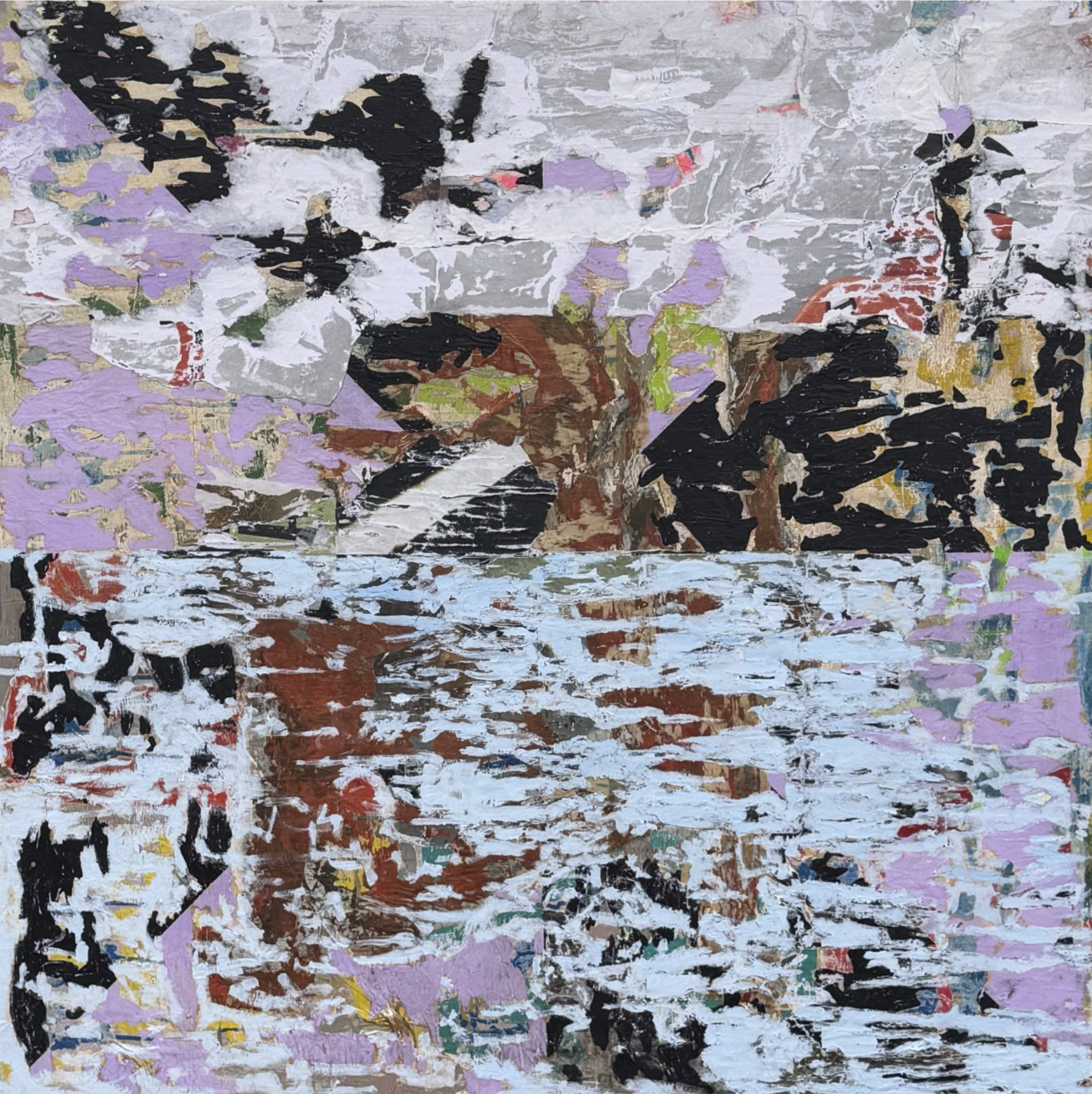Reflective Mind, acrylic and collage on panel, 40x40.png