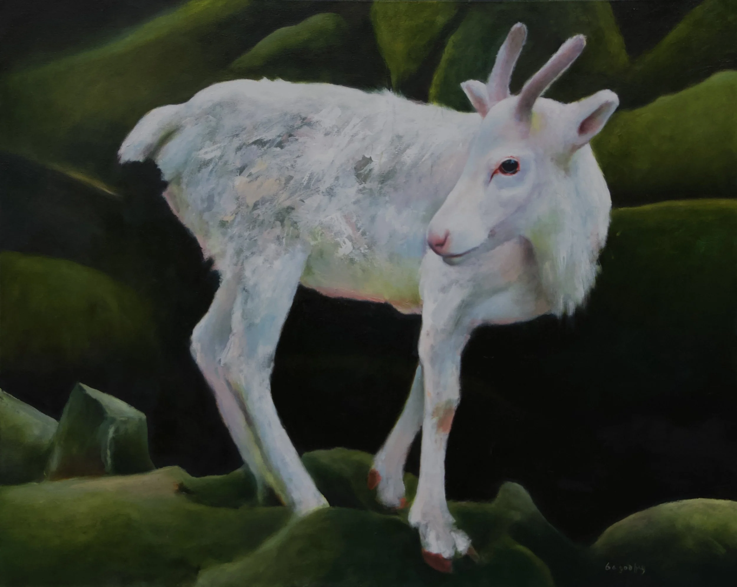 Brent Godfrey, Reindeer, 2024. Oil on canvas, 50x40 in.jpeg