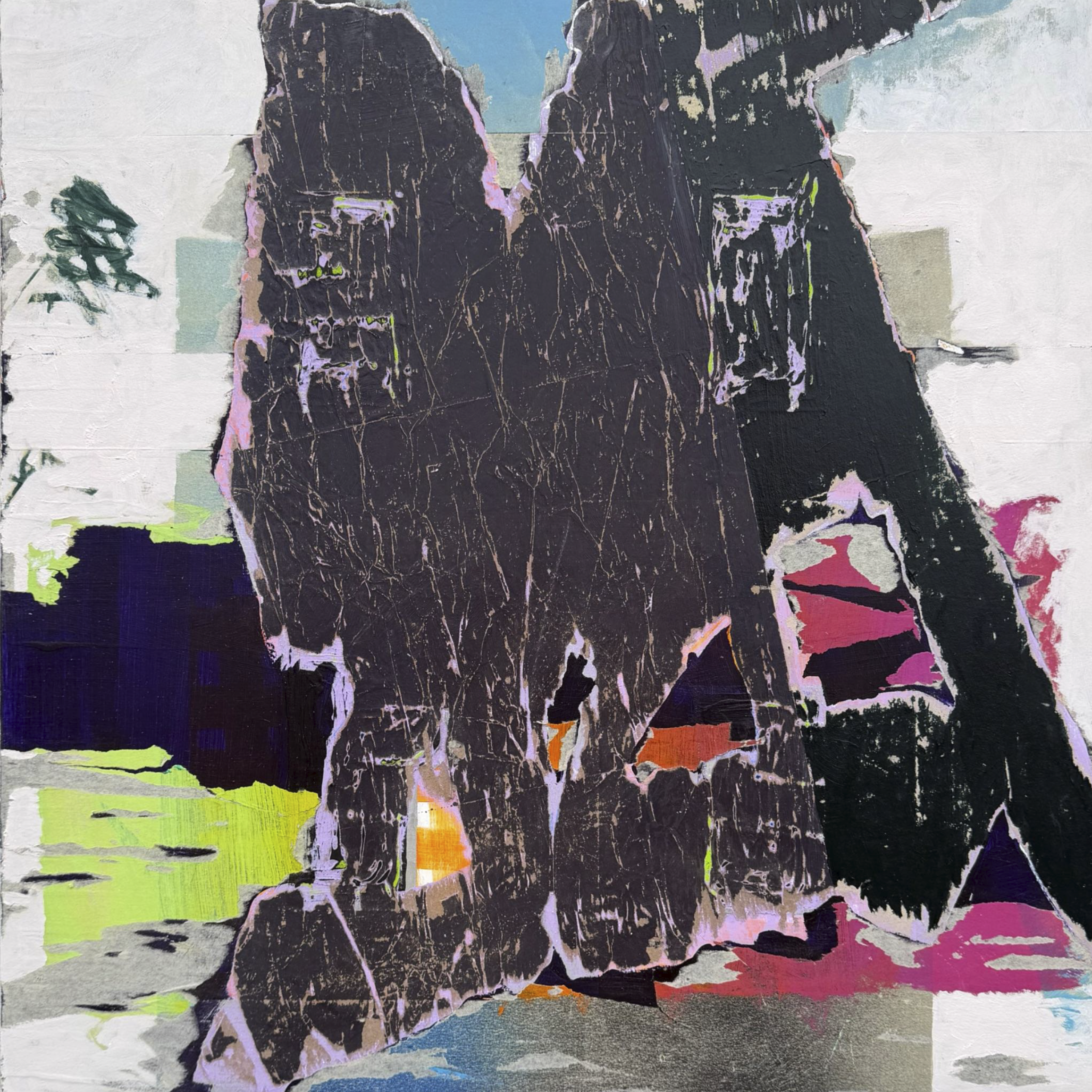Paloma-Floor Study Composition, acrylic and collage on panel, 23.5x23.5.png