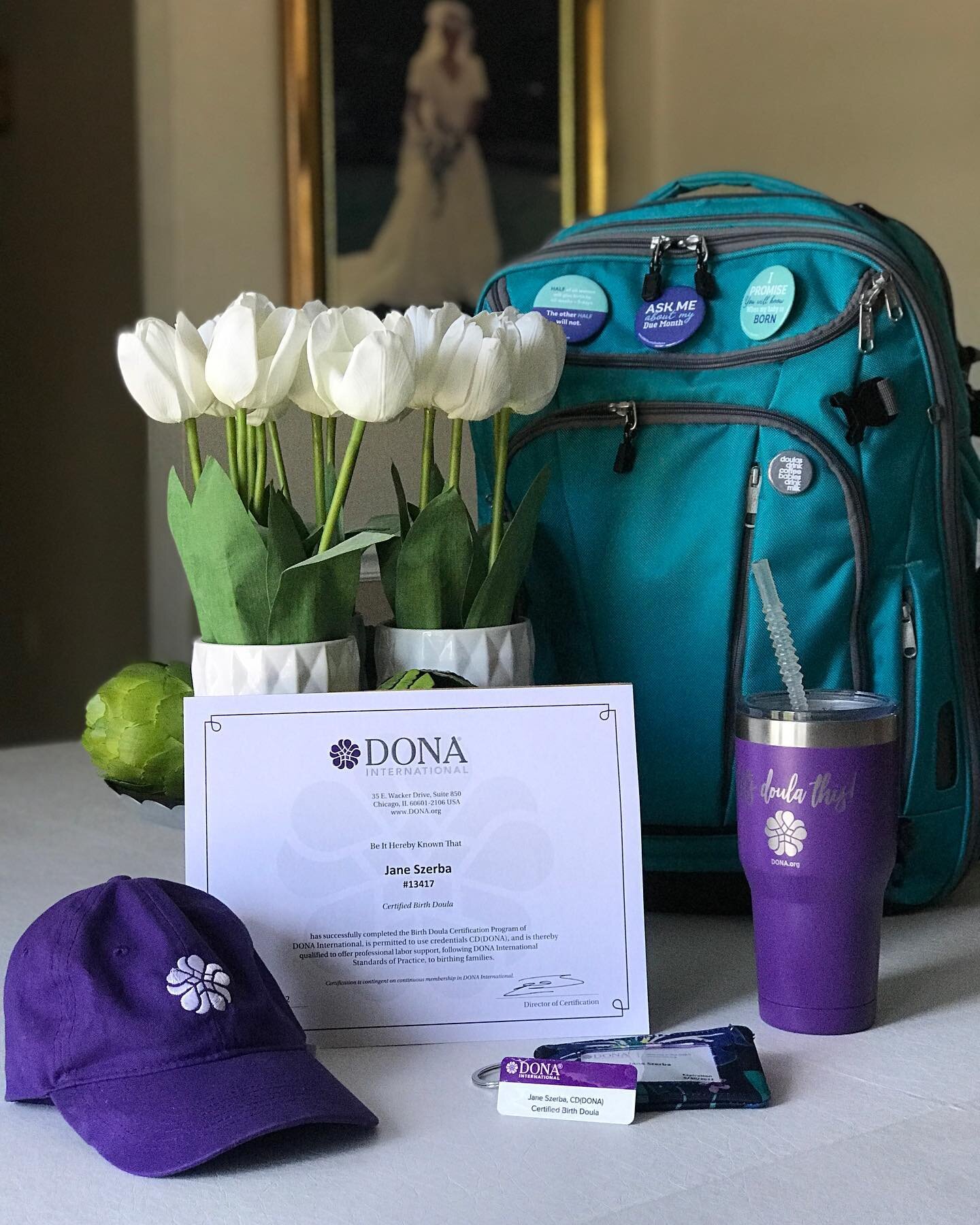 It&rsquo;s OFFICIAL!!! I&rsquo;m a certified birth doula! @donaintl

Thank you to everyone that supported me through my journey to becoming a DONA birth doula! My husband, Jim @margaretboyle2000 @janet.heilman.39 @mmsz22 @ashszerb @lizszerba @raedavi