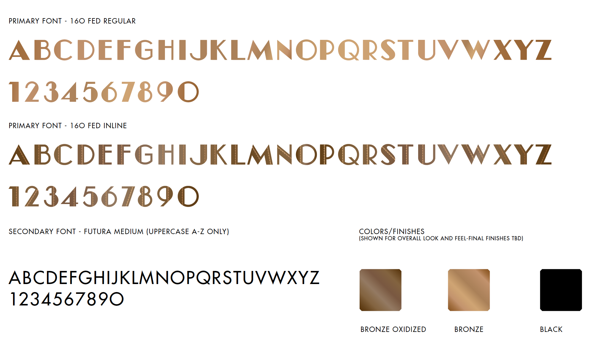 A custom font was designed to accompany the new brand identity, and deployed through signage and wayfinding around the property