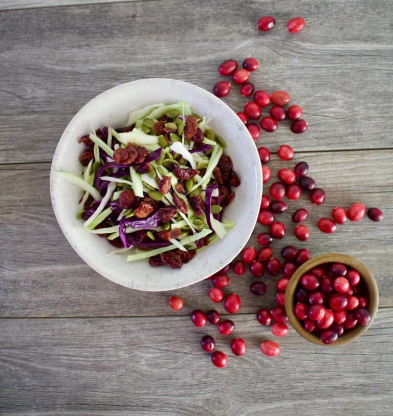 WINTER CABBAGE CRANBERRY SALAD