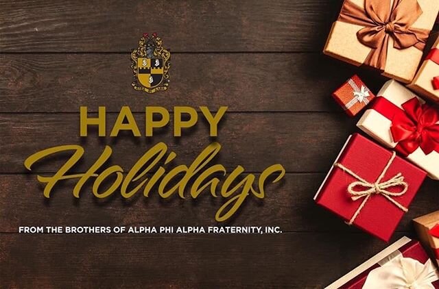 Happy Holidays from the Beta Eta Chapter of Alpha Phi Alpha Fraternity Inc. 🎄🤙🏾