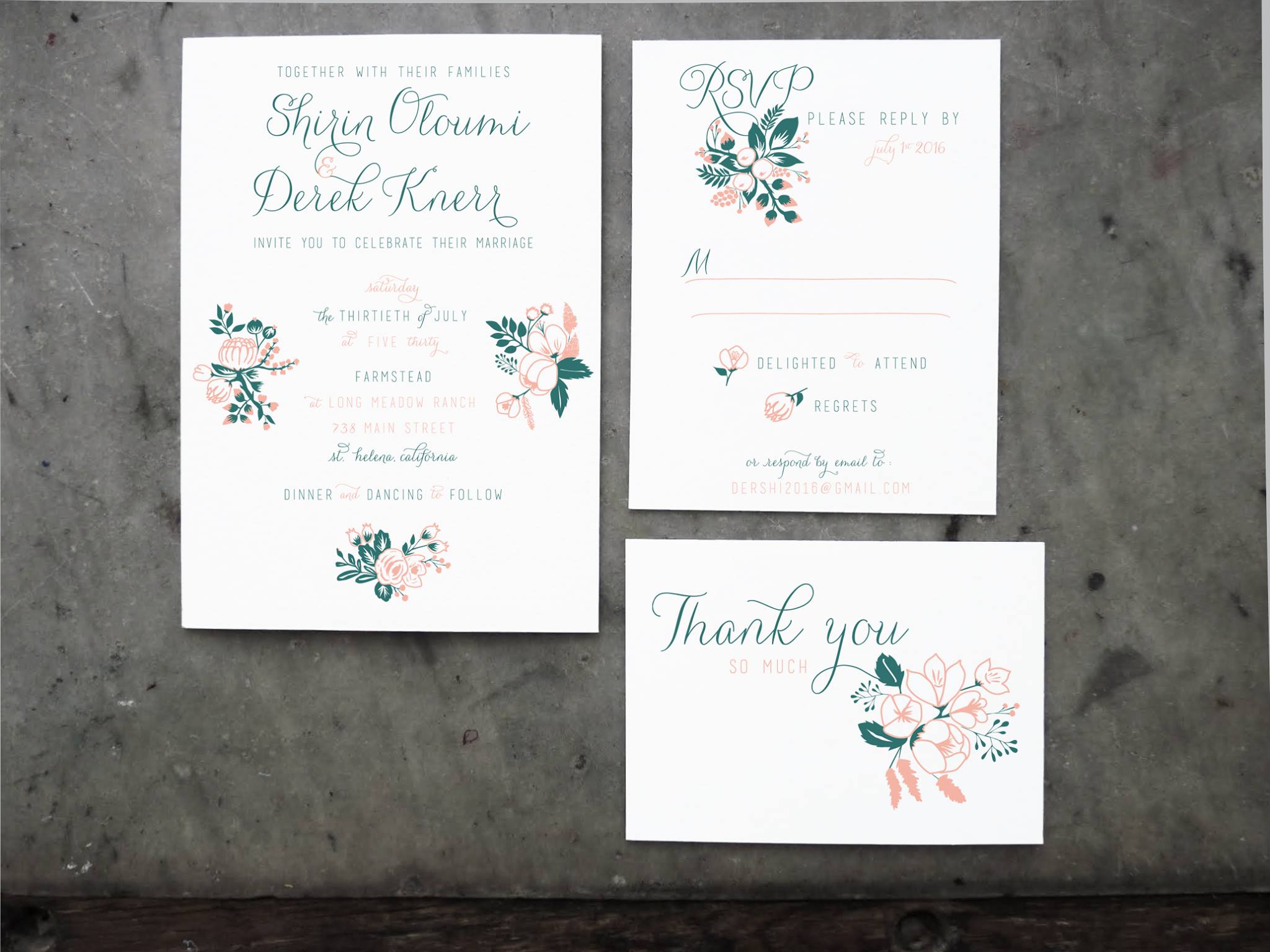  At first, I approached Nicole Baker to do the wedding invitations for our wedding. As my fiancé and I saw Nicole's first drafts of our invitations, we wanted to jump in. And jump in we did. In the end, Nicole designed EVERYTHING for my wedding when 