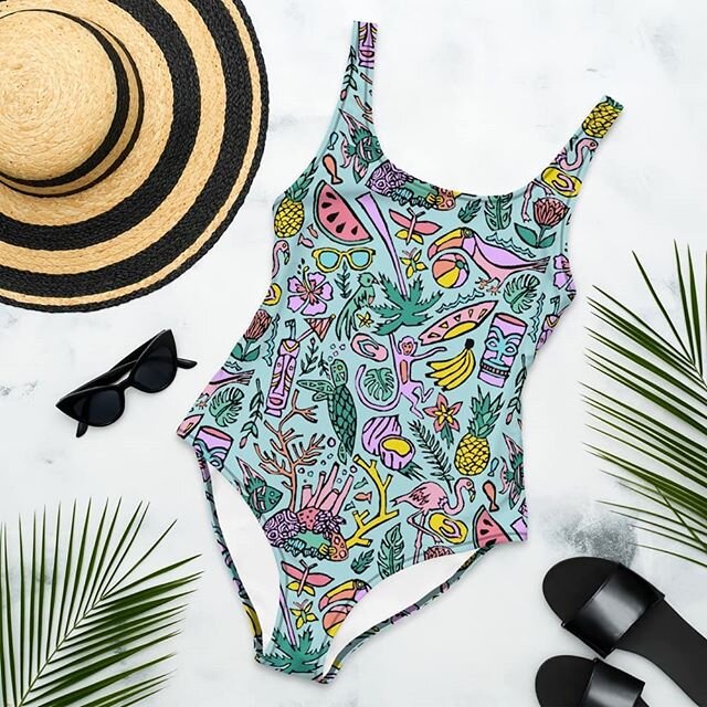 are you getting a new suit this summer? I desperately want this. I figure WORST CASE scenario I lay in a cold-ish tub w sunglasses on &amp; play wave sounds while sipping on pineapple juice.🍍not too shabby, right?

search &quot;tropical&quot; on for