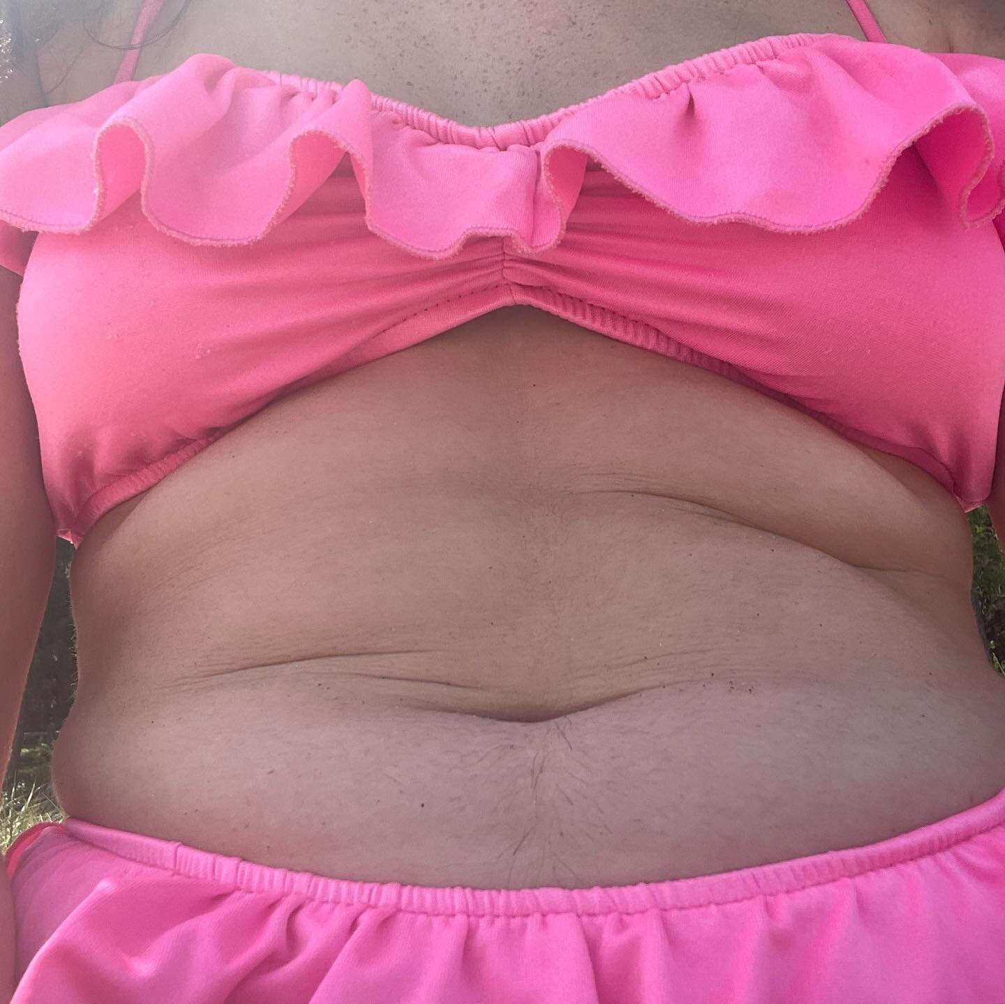 *this post contains sensitive language about eating disorders*
*
*
*
*
January 1, 2023 - 10 years in recovery from anorexia and bulimia. Never thought I&rsquo;d share a photo of my happy trail and sitting down rolls but it feels right :) the second p