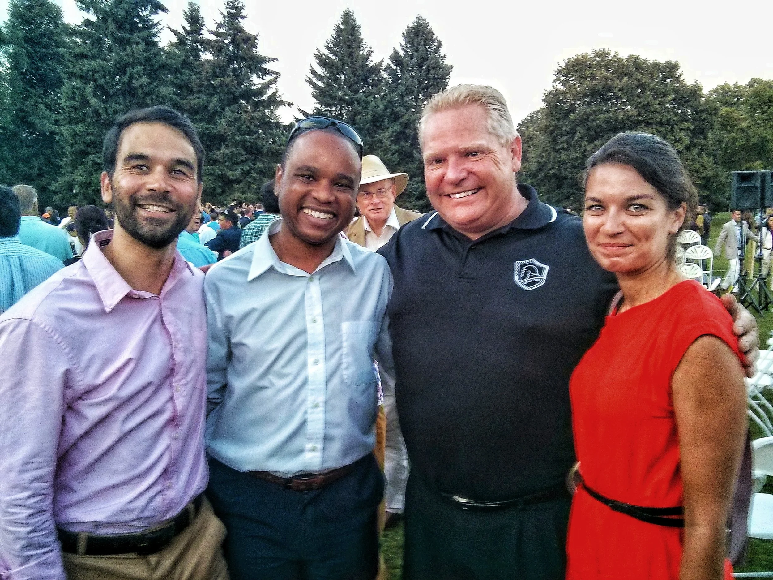 Chris A. Allen hosting clients and Premier of Ontario, Doug Ford.
