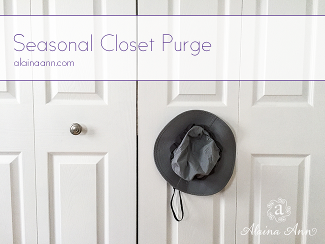 Seasonal Closet Purge :: Alaina Ann