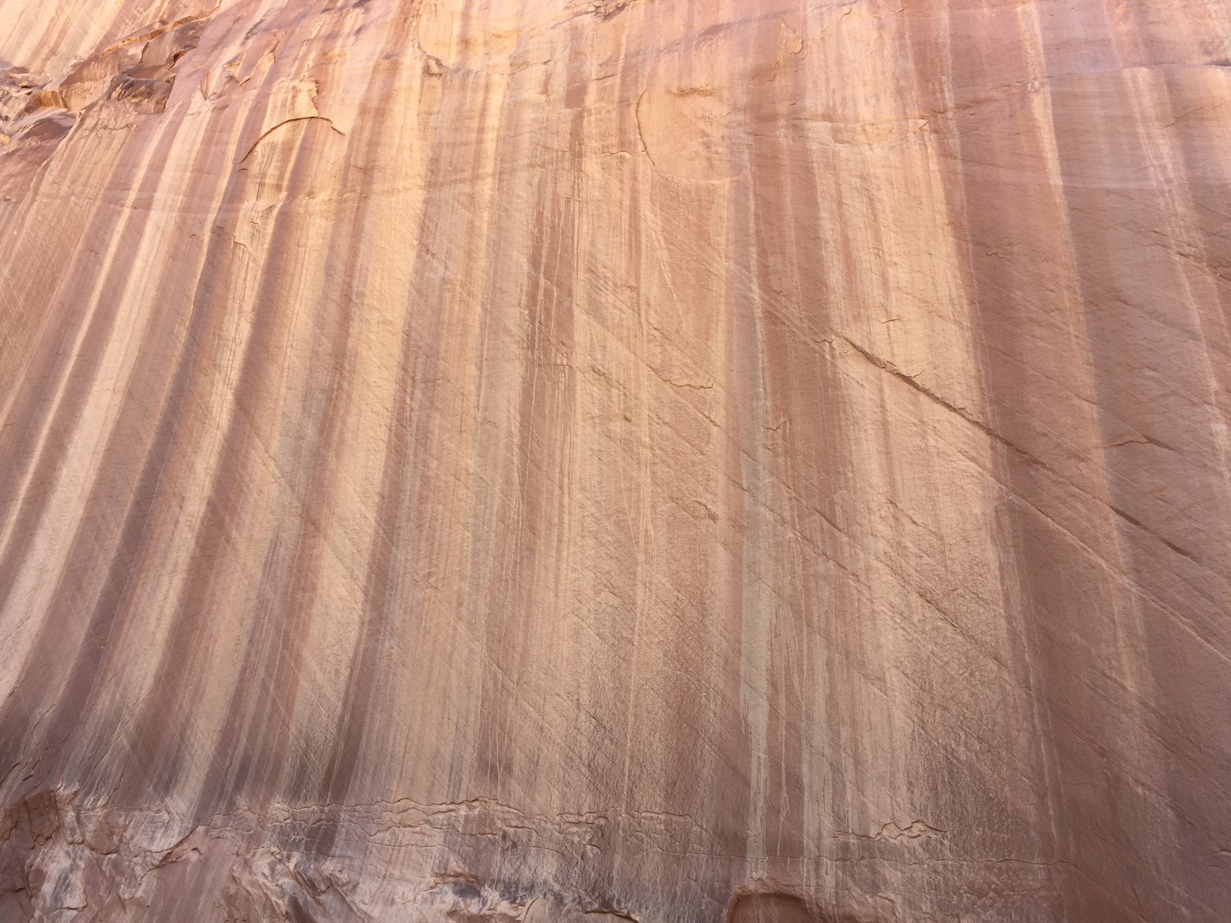   AUGUST, 2017 – CAPITOL REEF NATIONAL PARK: Here a rocky painting tells a story of the earth’s history, with each band representing different time periods, different materials, and different forces of erosion.  