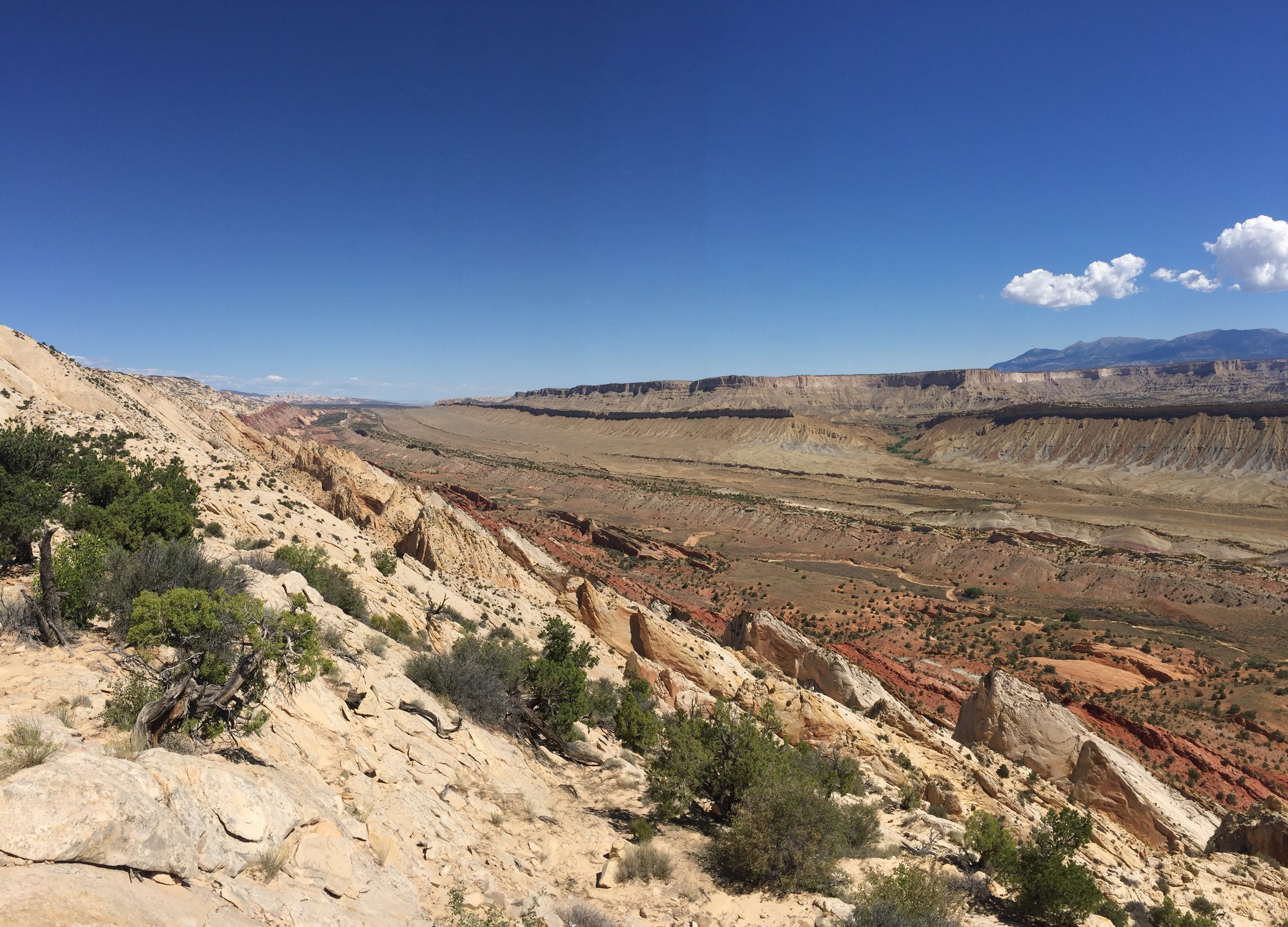 AUGUST, 2017 – CAPITOL REEF NATIONAL PARK: Pictured: Capitol Reef is situated on a geological feature called a “Monocline” nicknamed the Waterpocket Fold – a ripple in the earth’s crust 97 miles long.