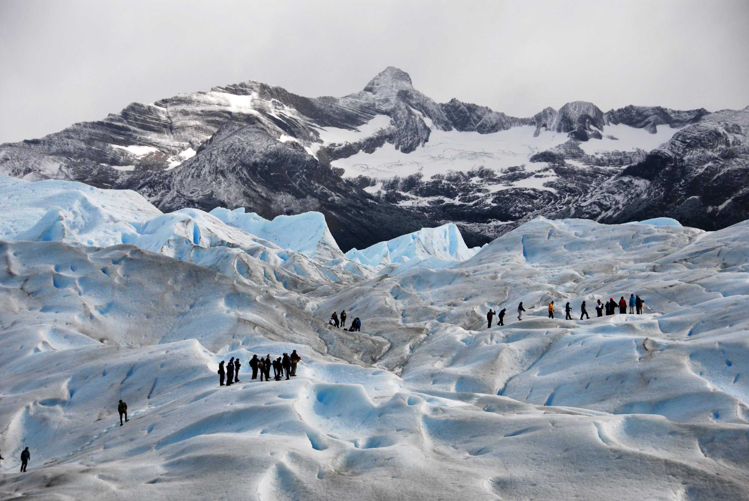 PICTURED: Hikers on Perito Merino Glacier - Big Ice tour, Glaciers National Park, El Calafate, Argentina
