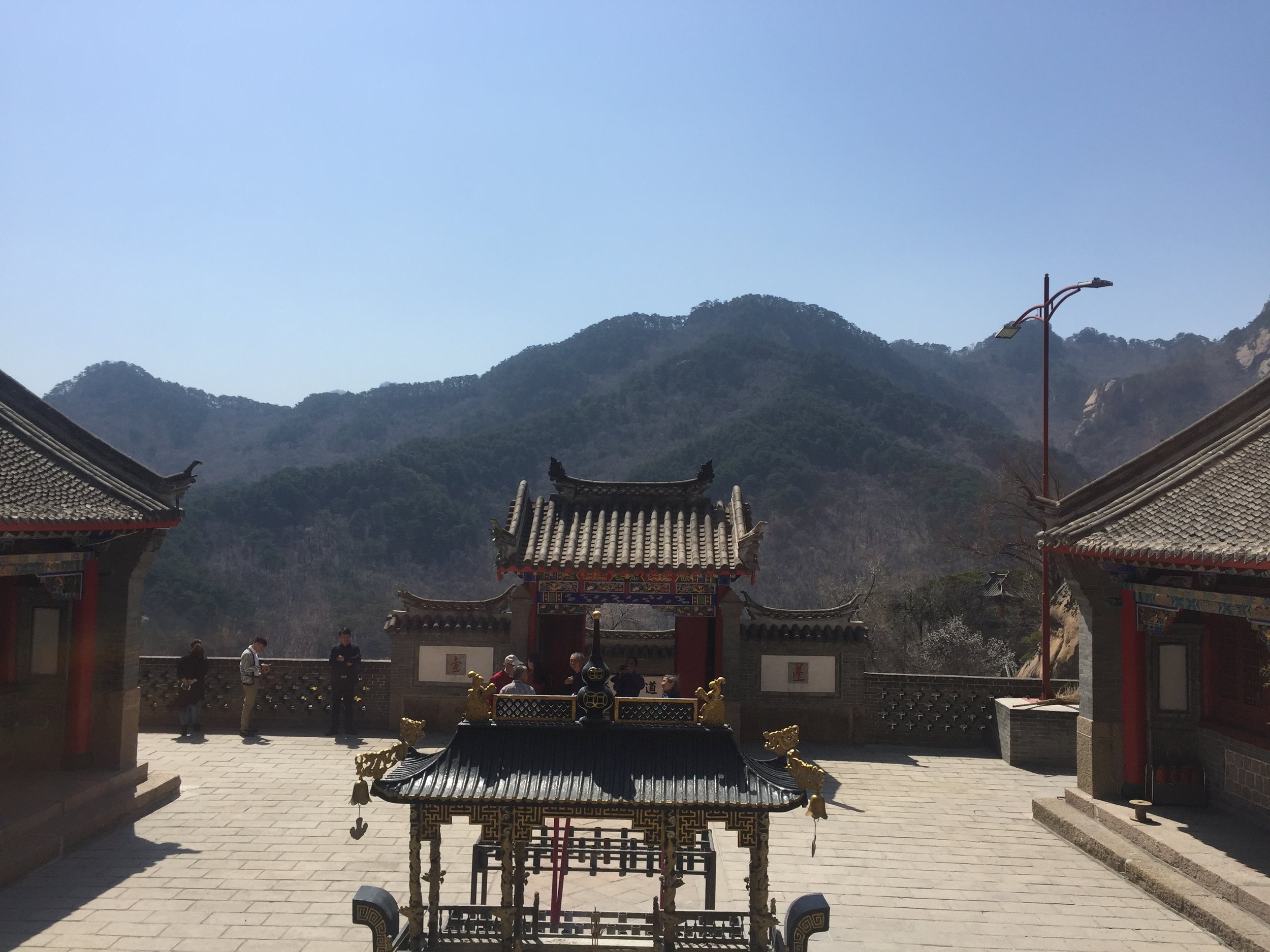 PICTURED: View from the first temple on the Taoist side of the Peach Blossom Valley.