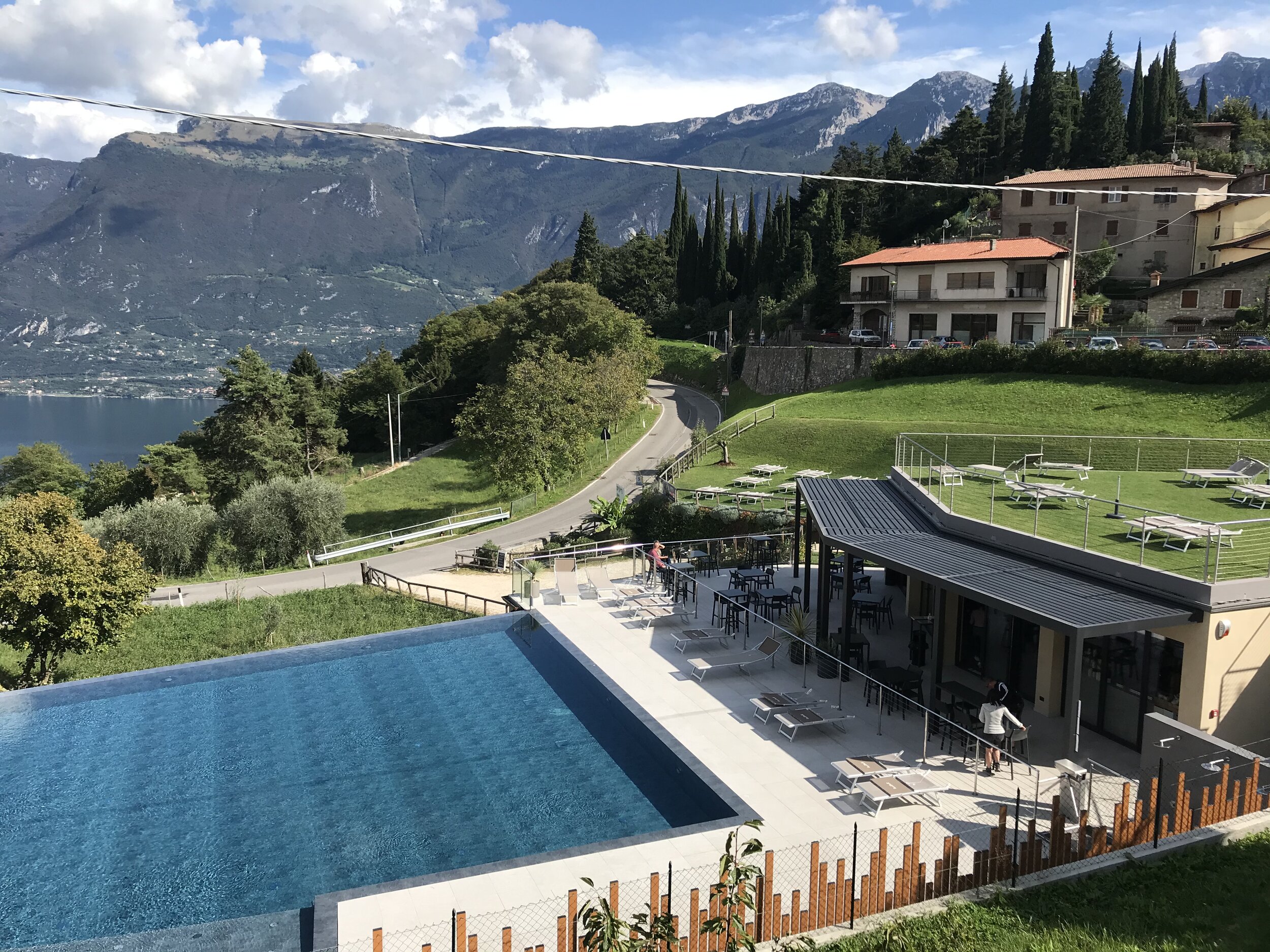   PICTURED:  A turf roof bar and glass swimming pool make for a stunning way to enjoy a Tremosine afternoon.  