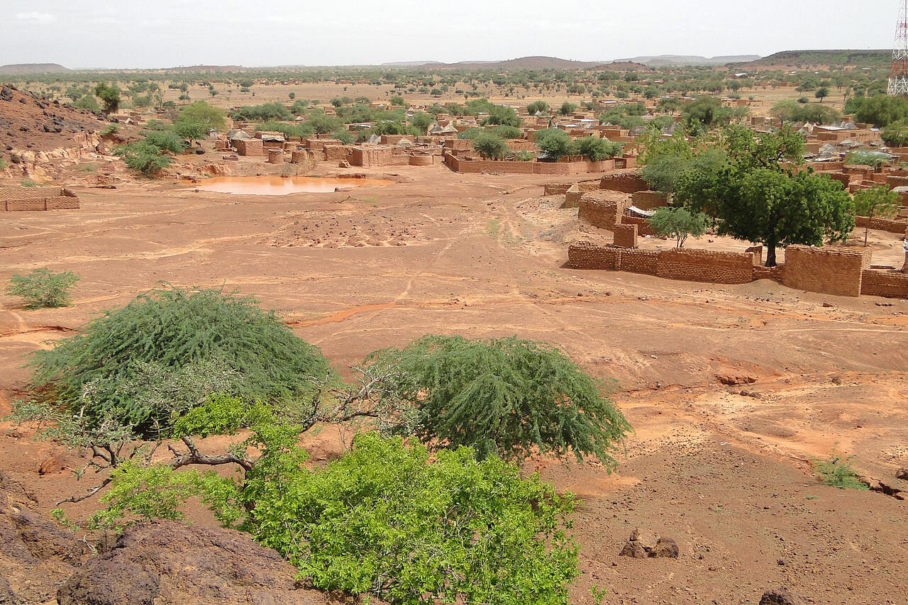 PICTURED: A view over the town of Bani, Burkina Faso, in the region of the Sahel, just south of the Sahara Desert. Photo credit: Adam Jones. Ph.D. CC 3.0.