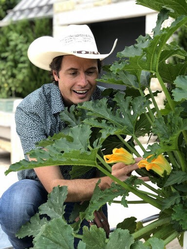 PICTURED: Kimbal Musk, Co-founder of Big Green, in his garden at home in Boulder, Colorado. Photo credit: Courtney Walsh.