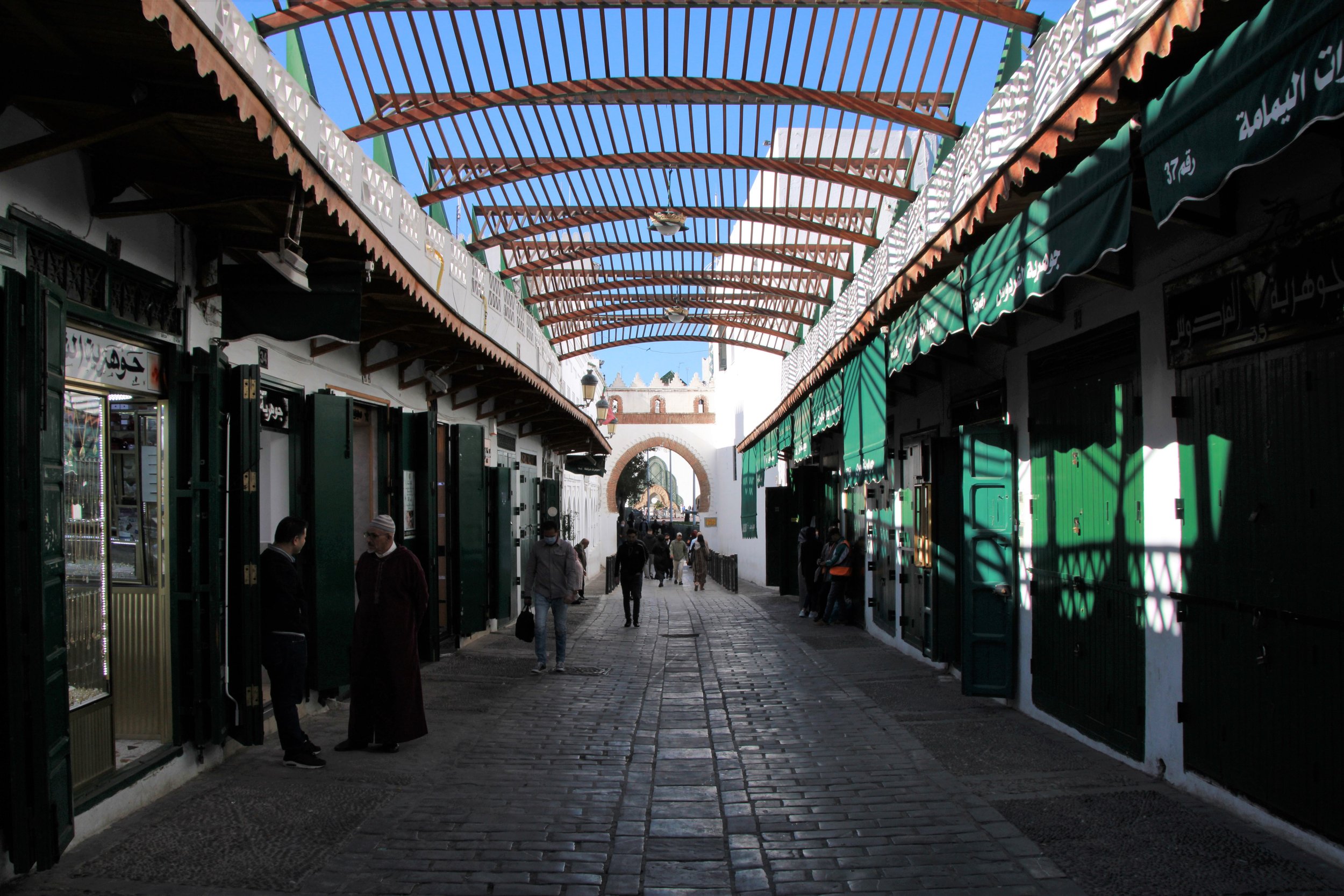  PICTURED: The jewelry souk in the old medina of Tétouan, shaded from the noonday sun. PC: Andrew Corbley © 