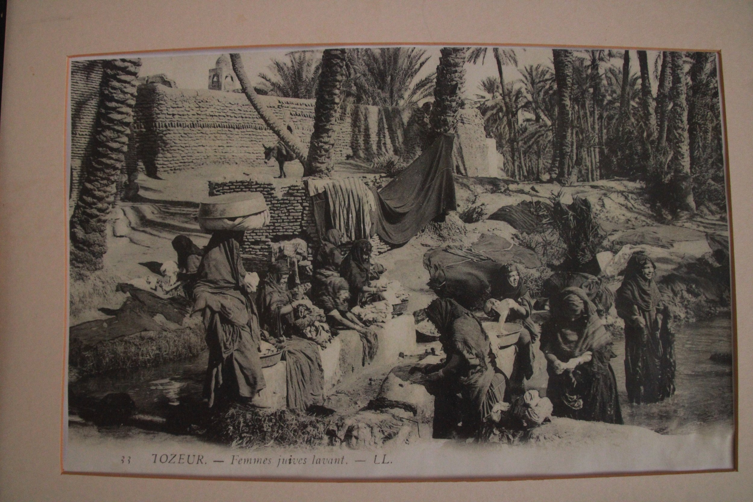  PICTURED: Women washing camel wool in the oasis from the 19th century. 