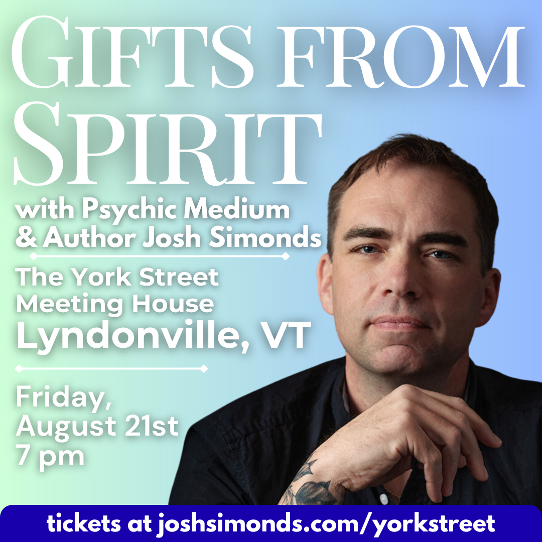 “Gifts from Spirit: A Live Gift-Giving Experience” in Lyndonville, VT!