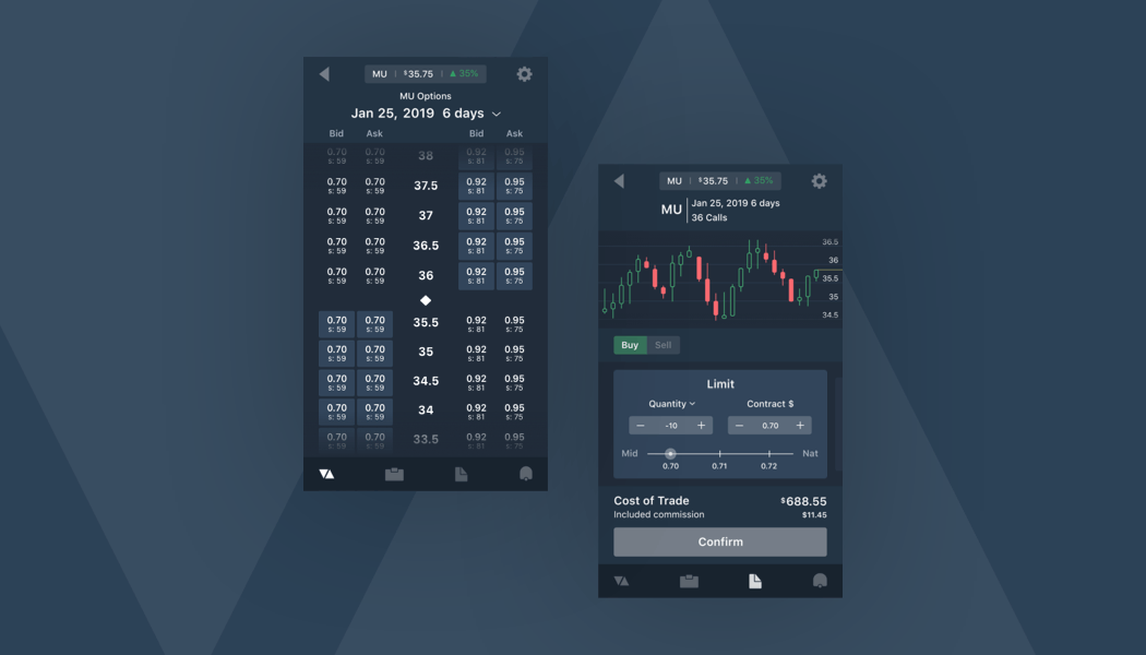 Options Trader App