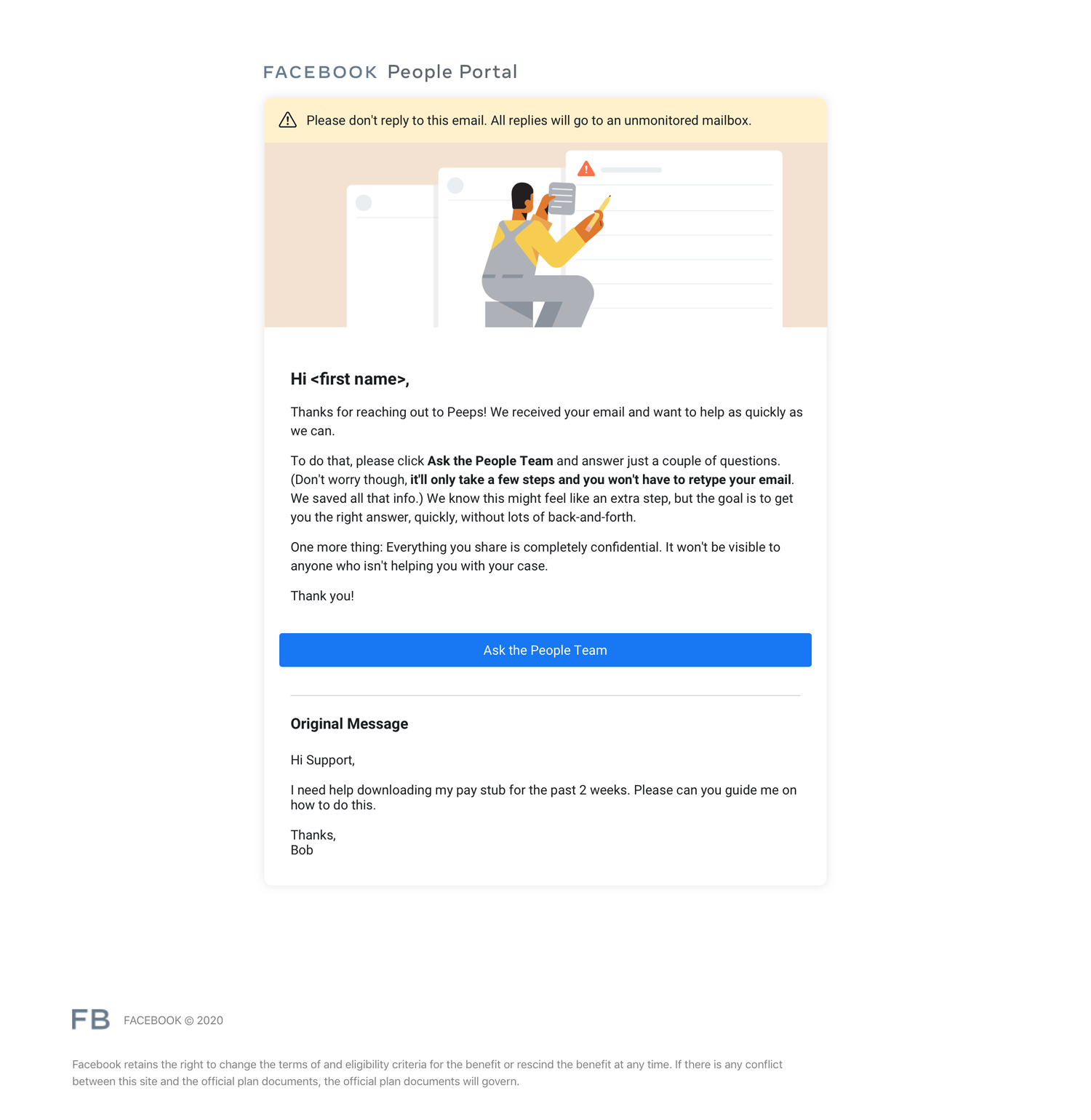Auto reply email