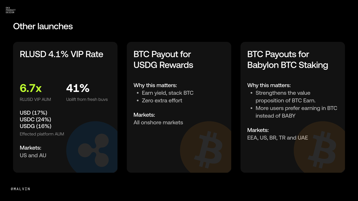 OKX Earn screens