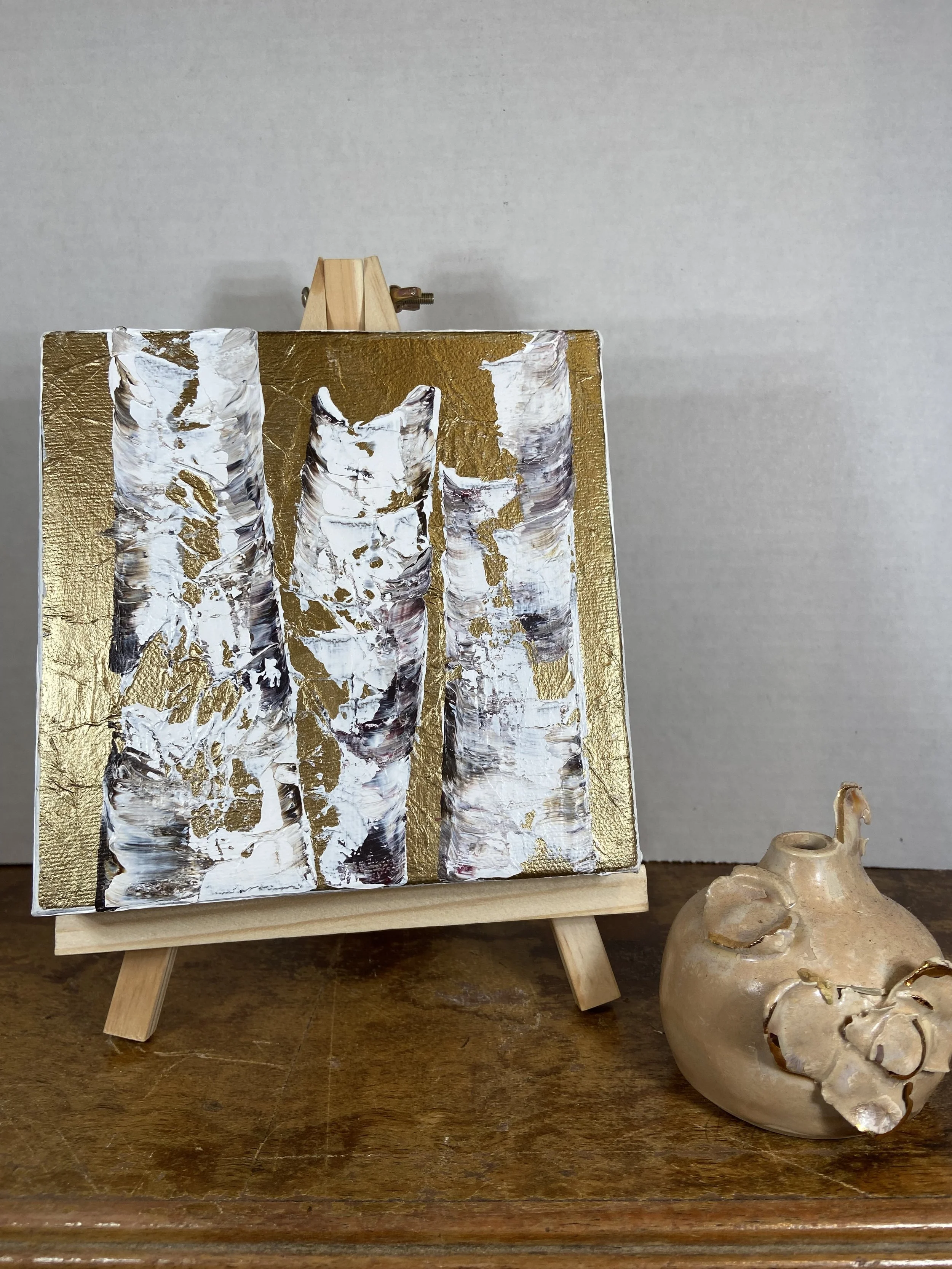 Gold Birches 6x6 (5468)