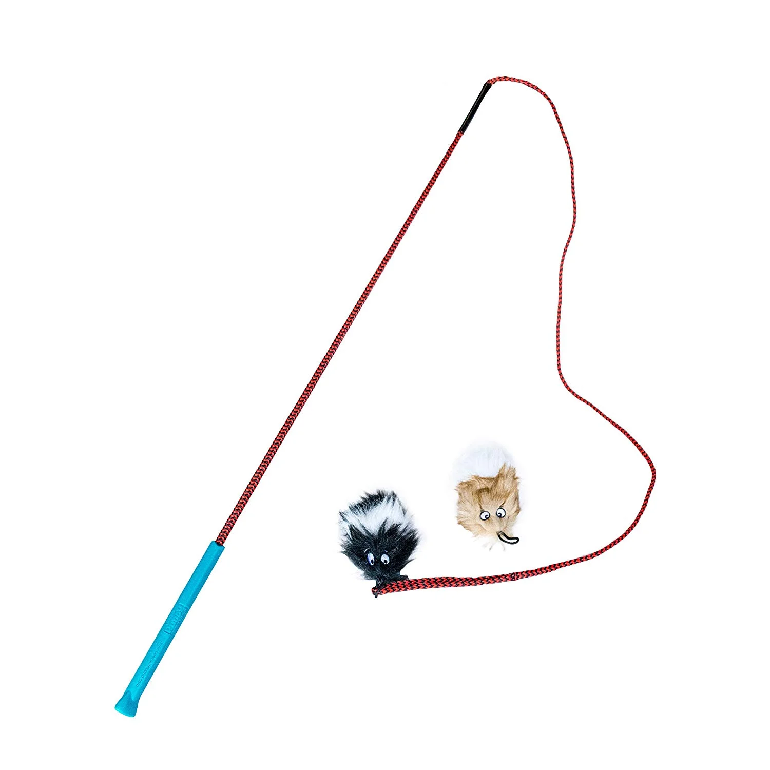 Kyjen Tail Teaser with Refill “Winston loves this toy! The toy squeaks and rattles and even comes with an extra/refill. Great exercise!” Nylon cord for interactive exercise and fun Chase and tug action keeps dogs entertained One faux-fur tail squeak and rattle toy with replacement included Nylon pole prevents you from touching a slobbery squeaker