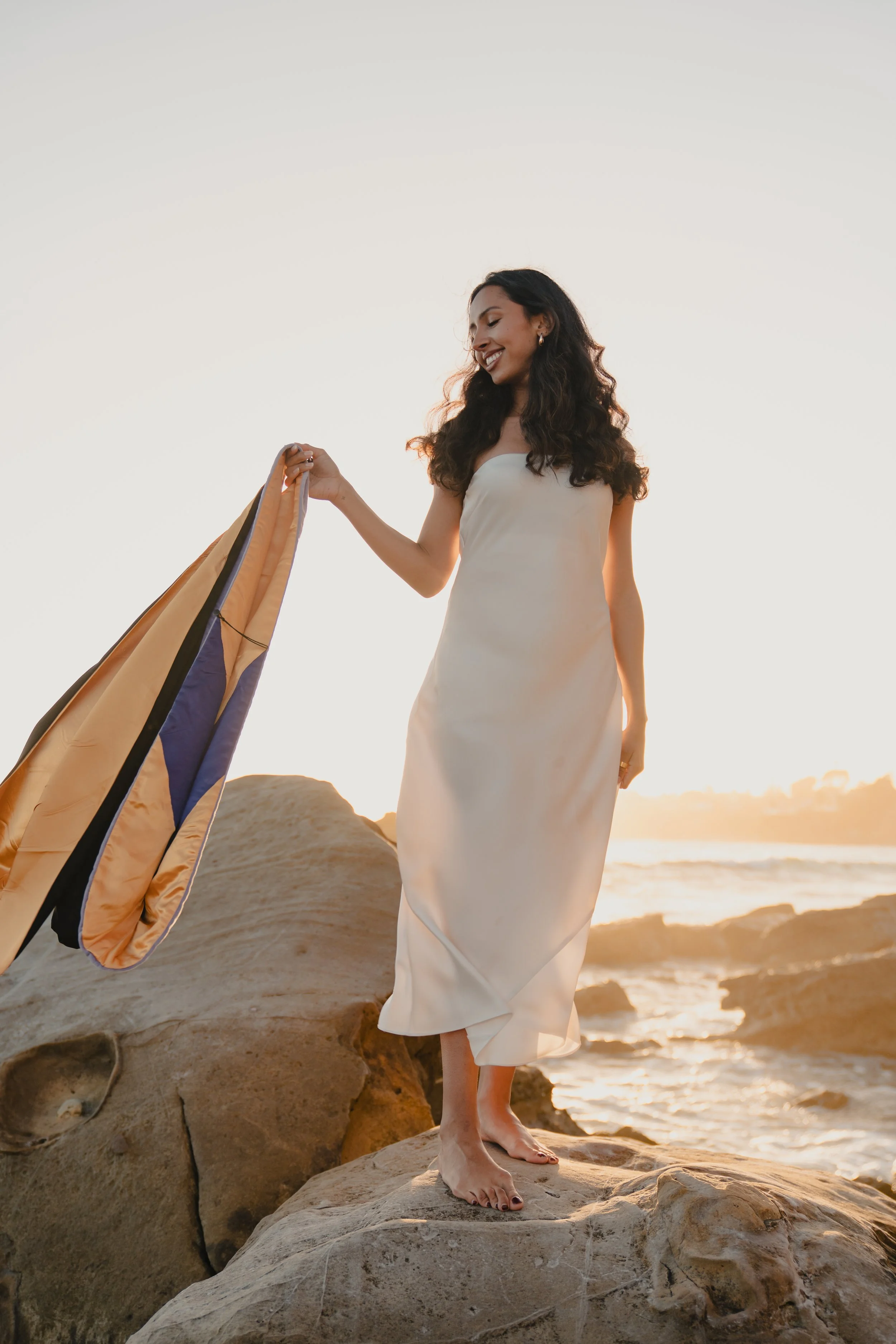 Coastal graduation photography session overlooking the ocean in Laguna Beach.