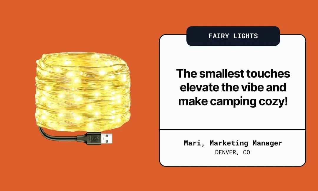 Fairy lights for camping