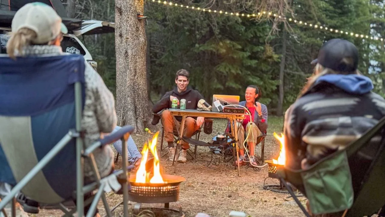 BB podcast interview at camp.jpg