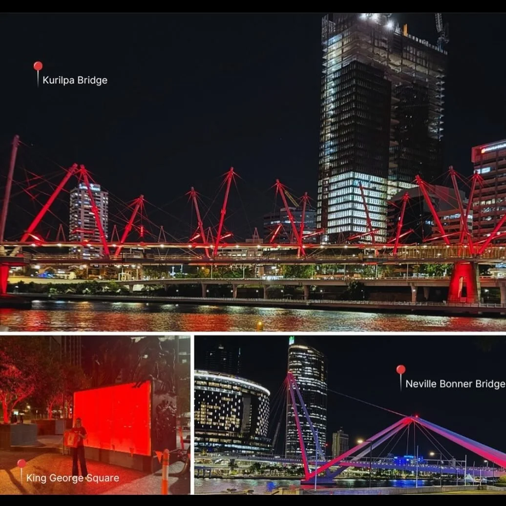 Have you been seeing red? It&rsquo;s dyslexia awareness month and Brisbane was lit up! #dyslexiaawareness