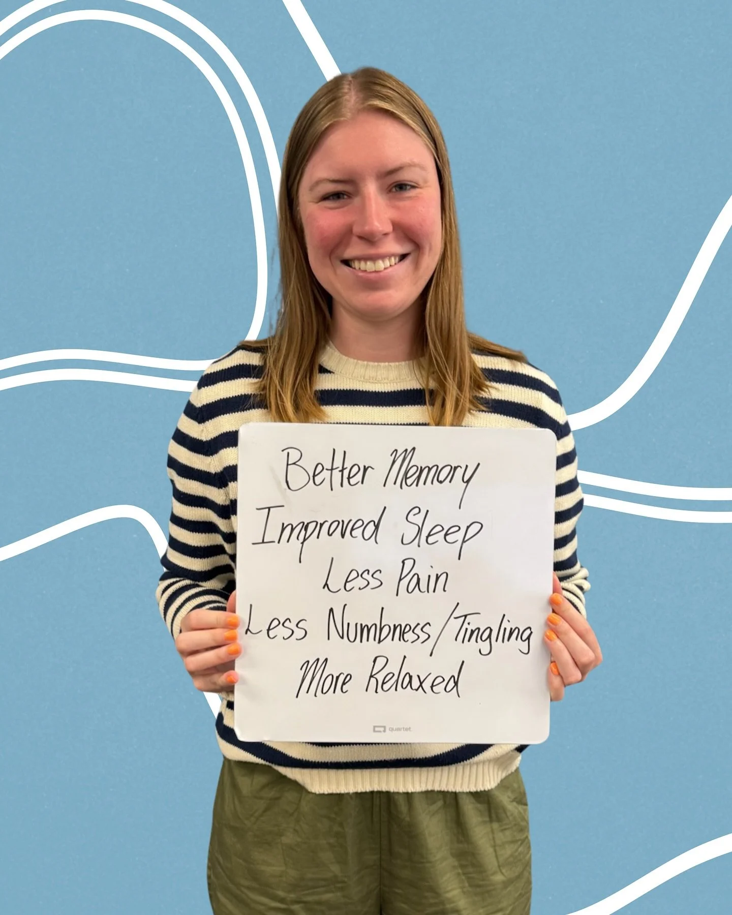 ✨Neurological WINS!✨ 
Since starting care, this amazing practice member has noticed deeper sleep, clearer brain function, less pain, and a decrease in numbness and tingling. Most importantly, her whole body feels more relaxed and able to handle life&