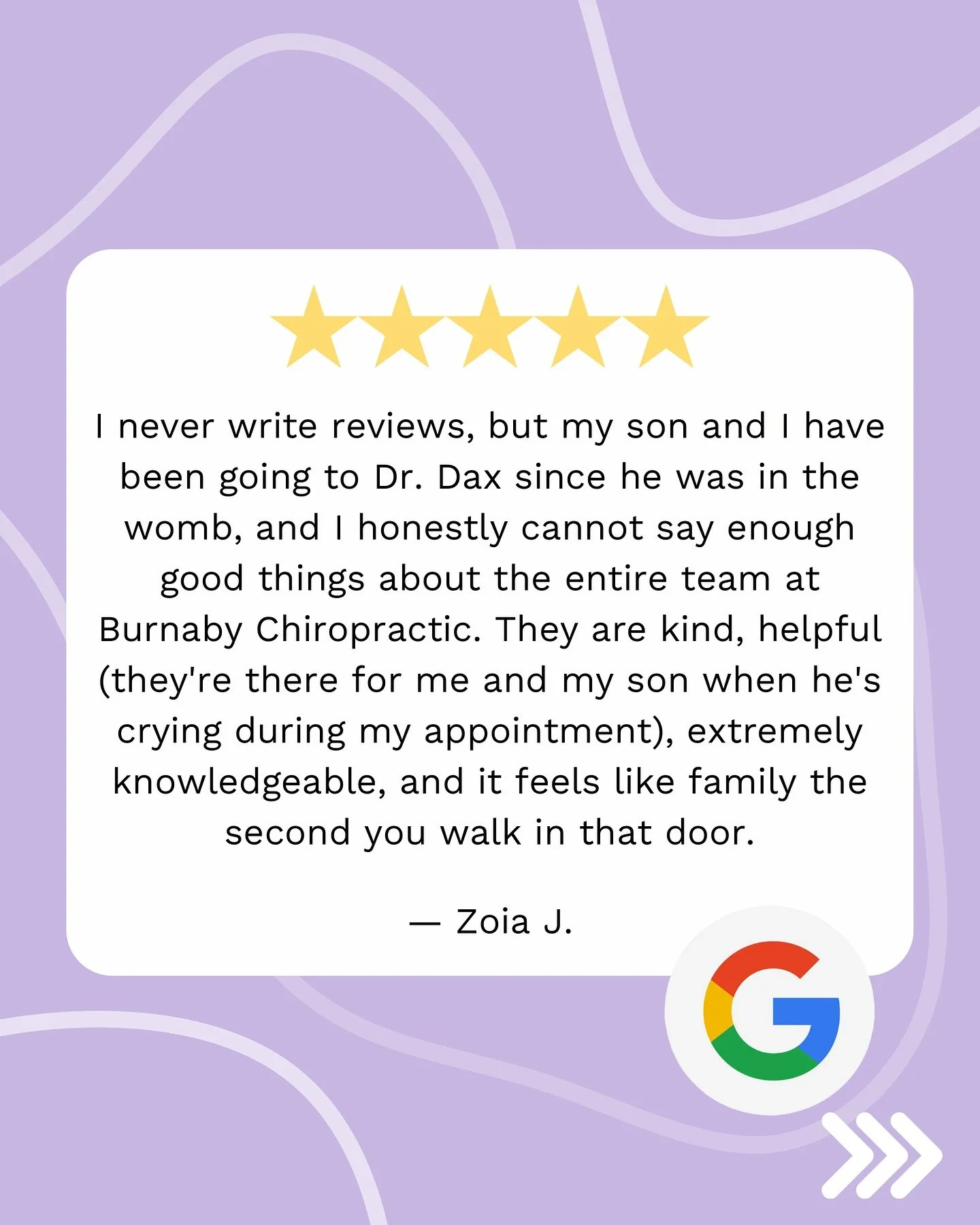 Reviews like this are the reason we do what we do ✨&hearts;️ Thank you Zoia for your kind words! We are truly so grateful that we have the privilege to care for you and your son ✨