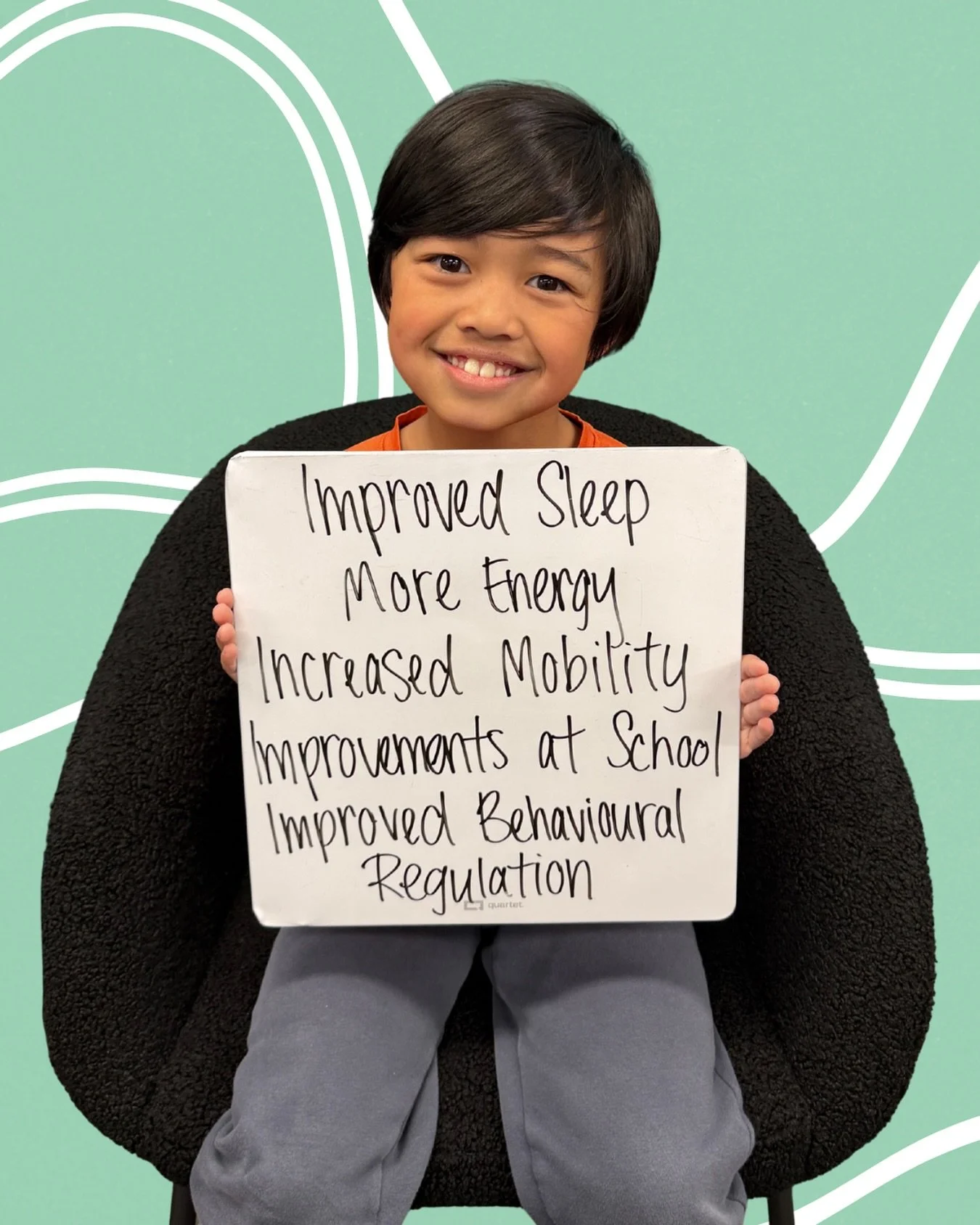 Parents often come in hoping for one change&hellip;and end up noticing improvements in so many other areas too!⚡️

Sleep, energy, focus, movement, regulation- it&rsquo;s all connected through the nervous system!!

We&rsquo;re so proud of this lil guy