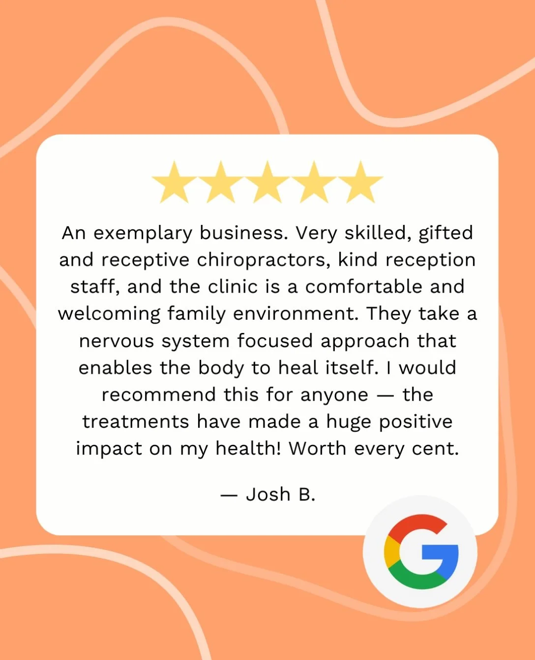 Reviews like this mean the world to us!🥹🩷

Thank you, Josh, for trusting us with your care and for sharing your experience. Your kind words remind us why we love what we do!!