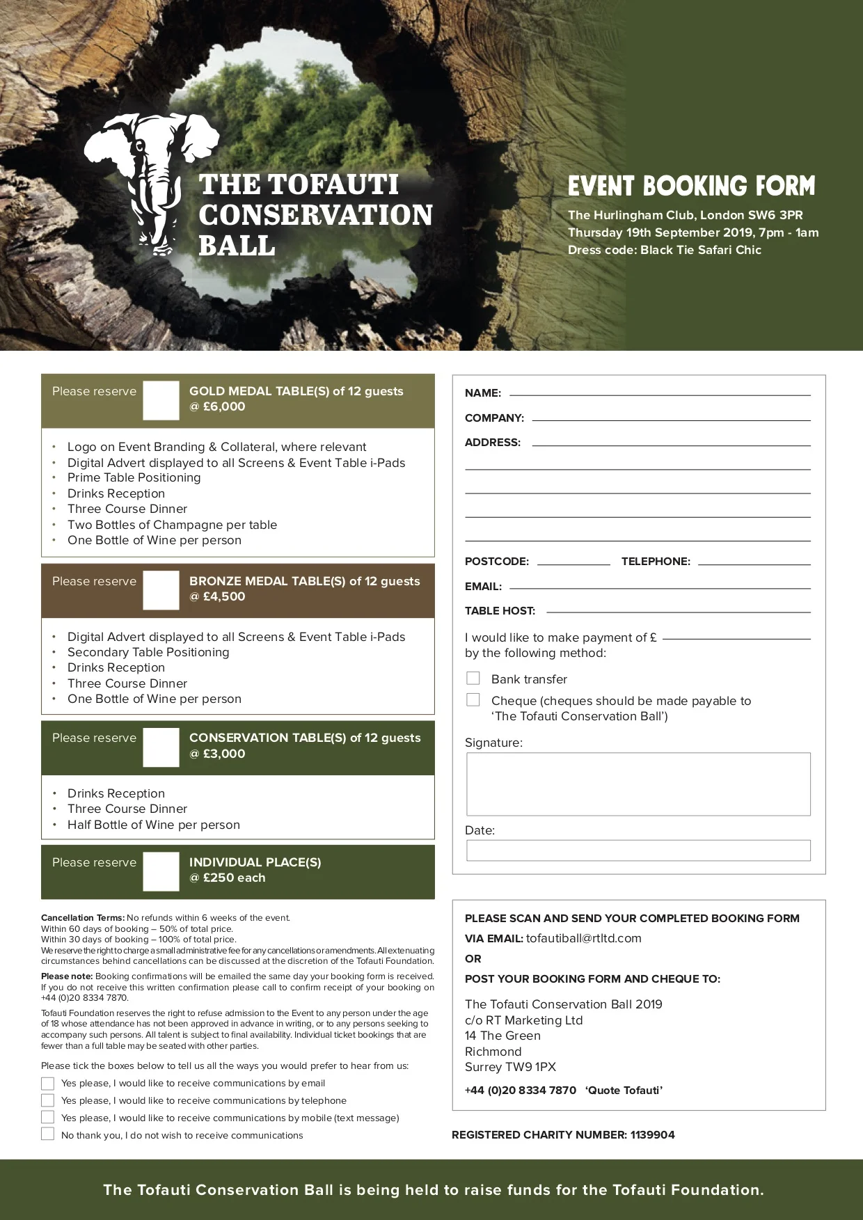 Tofauti Conservation Ball Booking Form 2019 - July.jpg