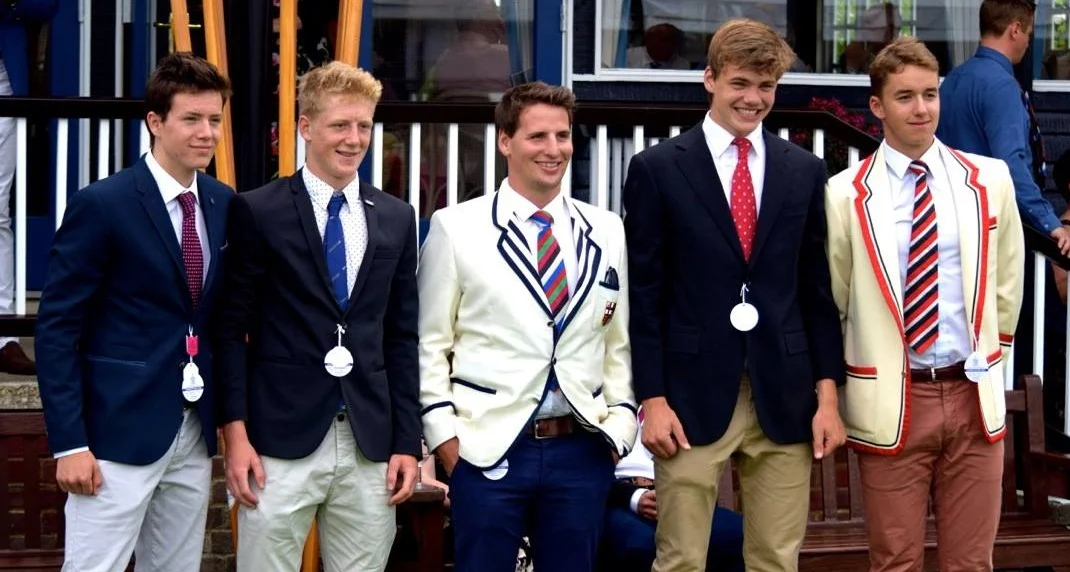 Oscar (left) with the rest of the TRC Fawley crew and coach James Loveday