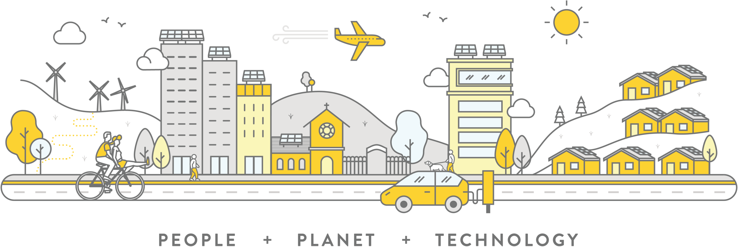 solar energy, sharing economy, people, planet, technology