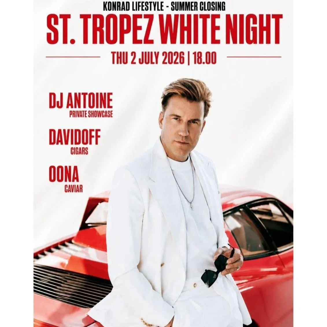 KONRAD Member Thursday - "Summer Closing" St. Tropez White Night - THU 02.07.2026, Start 18:00