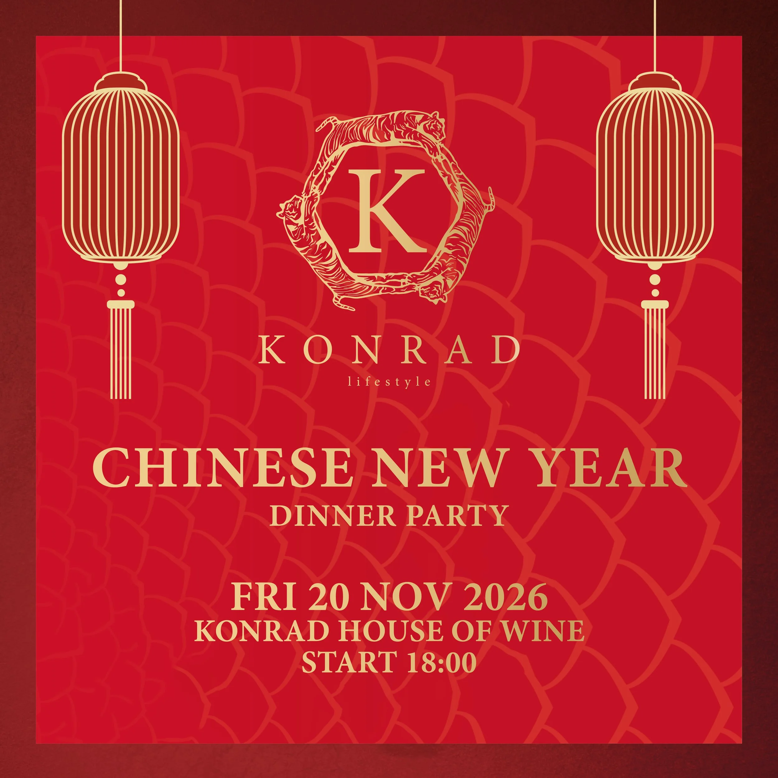 KONRAD – Chinese New Year Dinner Party –&nbsp;FRI 20.11.2026