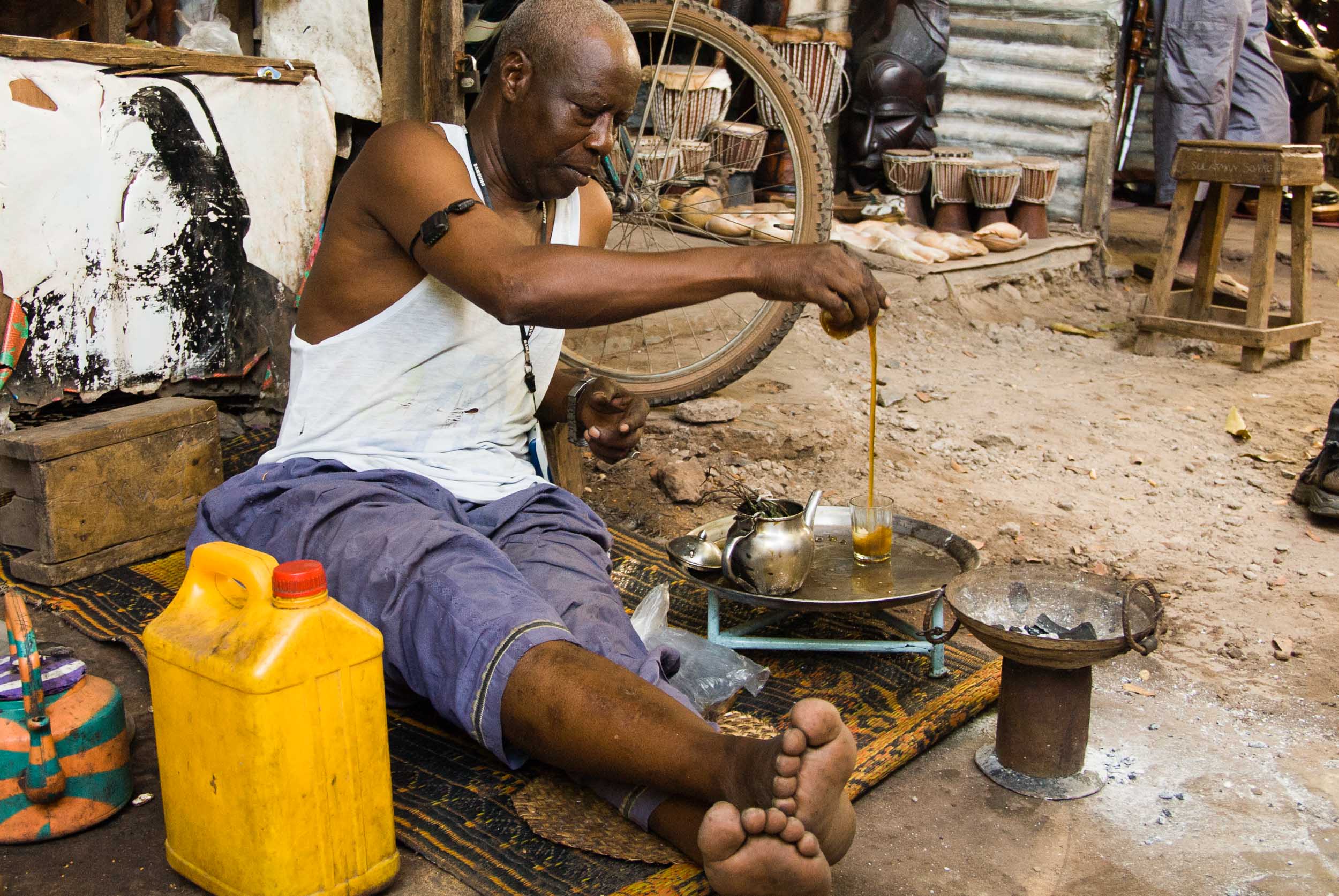  Preparing Tea, Ataya, Gambia, Africa 