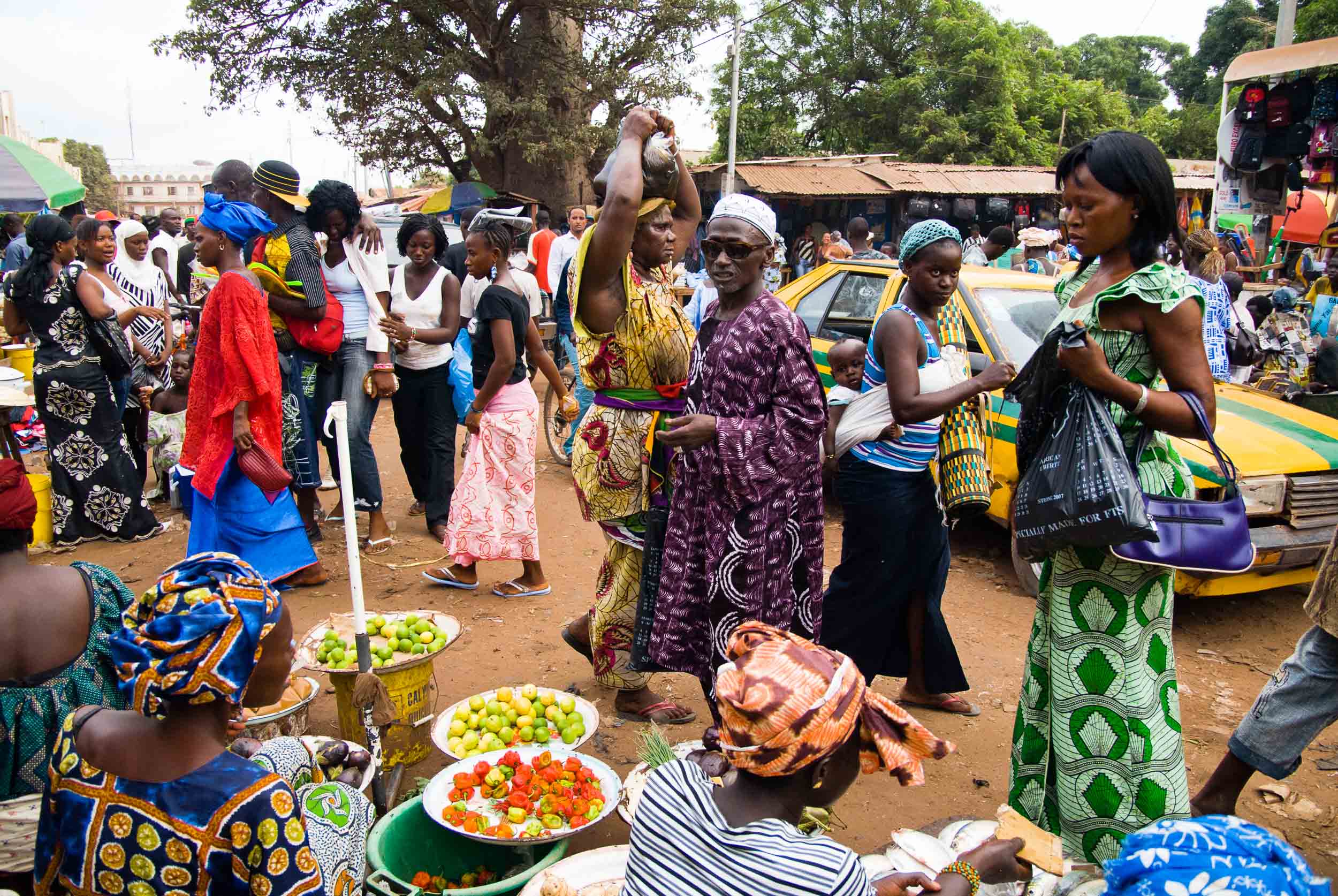  Open Air Market, Gambia, Africa 